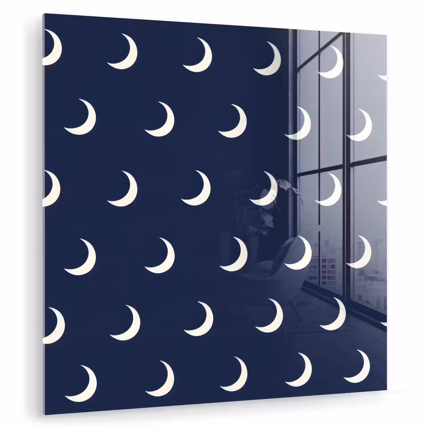 Patroon - Manen - Blauw plexiglas 5mm klein 11 -zzzproduct_nieuw
