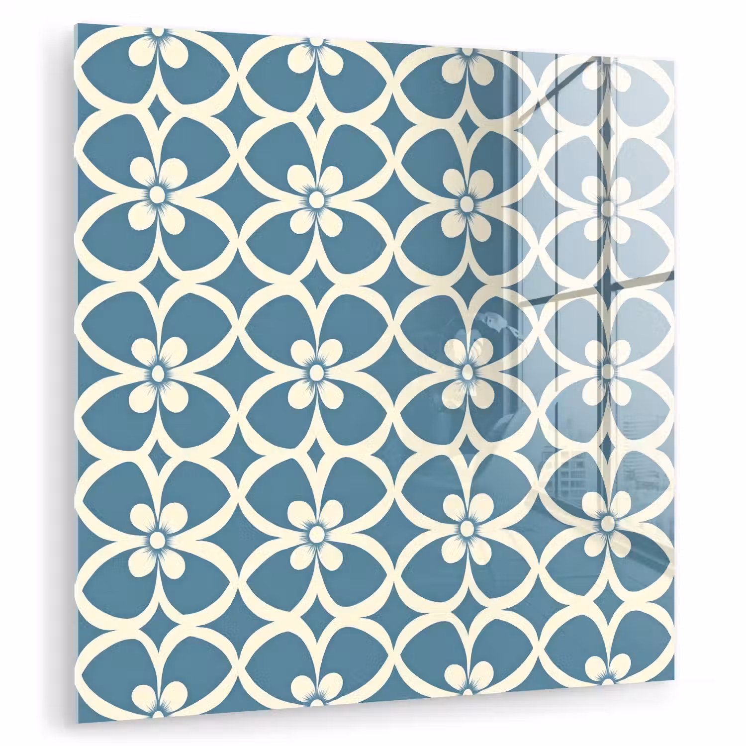 Patroon - Symmetrisch - Blauw plexiglas 5mm klein 11 -zzzproduct_nieuw