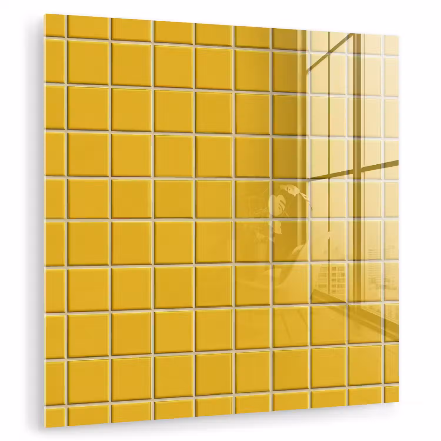 Patroon - Tegel - Okergeel plexiglas 5mm klein 11 -zzzproduct_nieuw