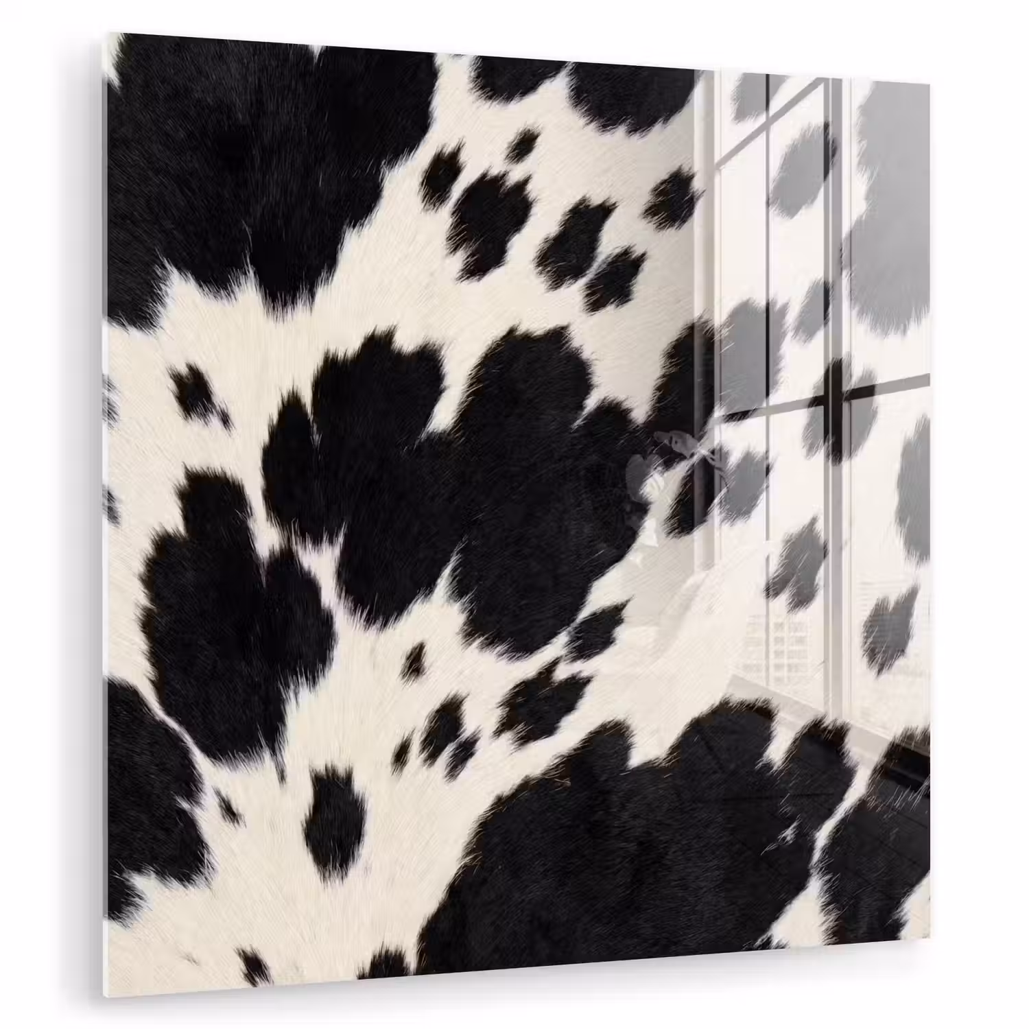 Patroon - Vacht - Zwart - Wit plexiglas 5mm klein -zzzproduct_nieuw