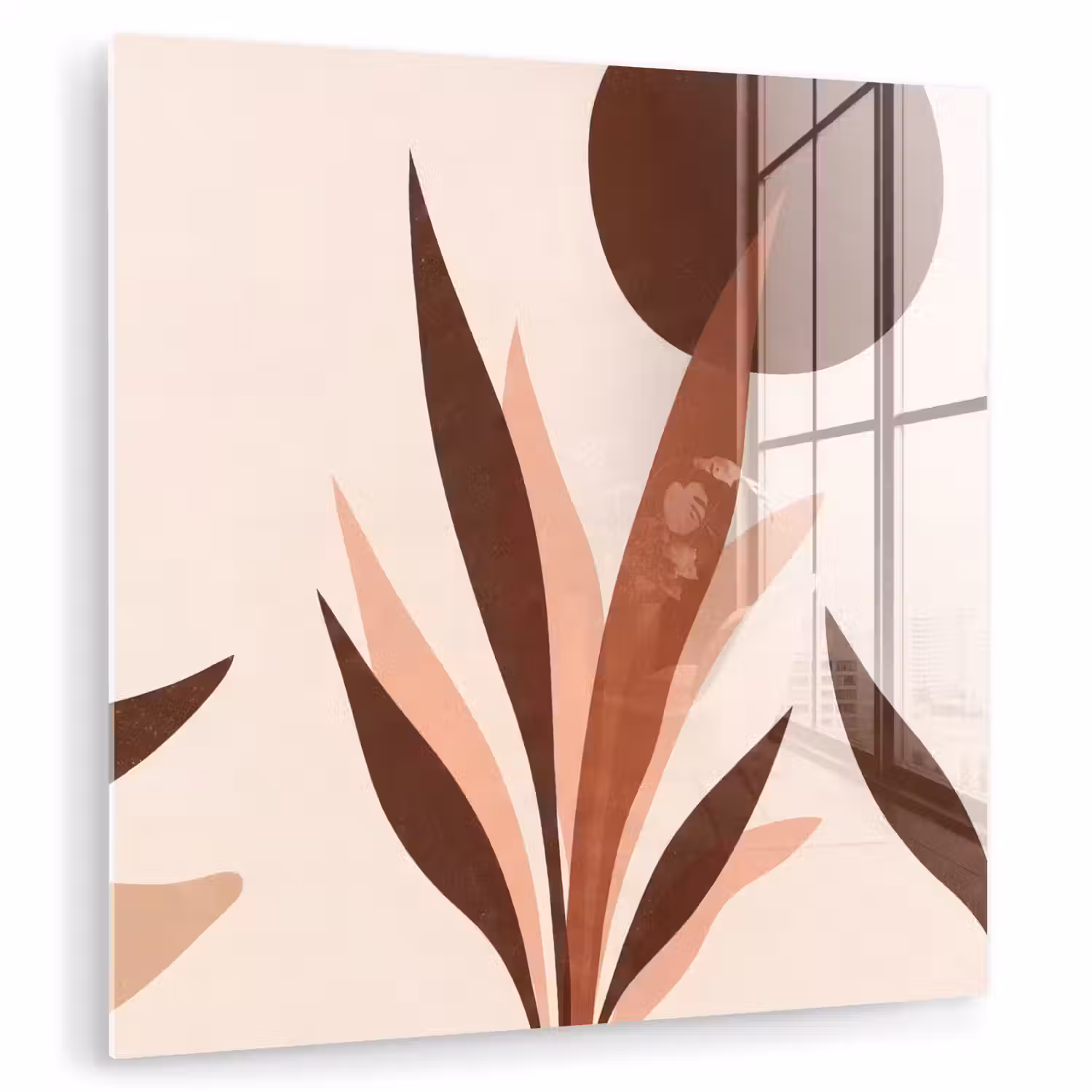 Planten - Abstract - Natuur - Bruin plexiglas 5mm klein -zzzproduct_nieuw