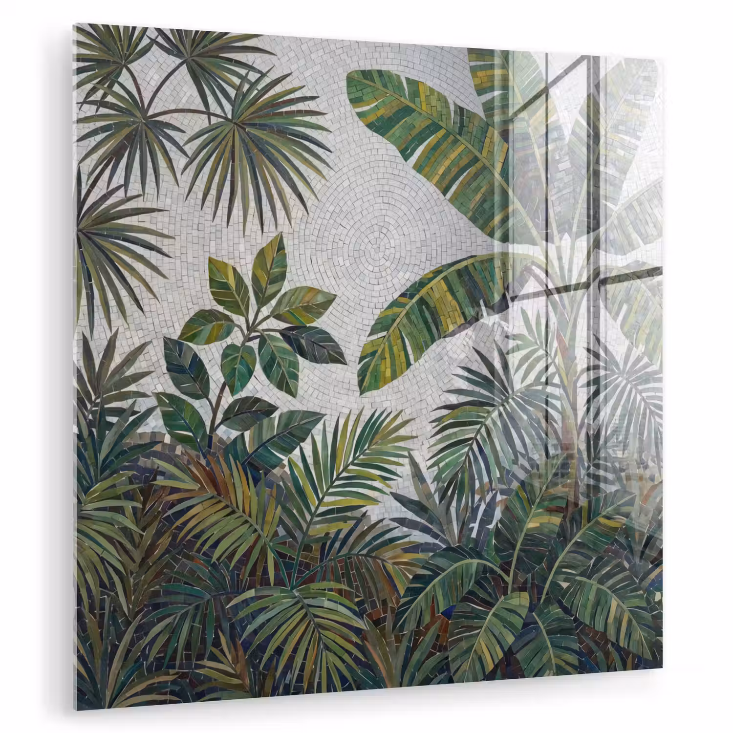 Planten - Tropisch - Mozaïek - Groen - Natuur plexiglas 5mm klein -zzzproduct_nieuw