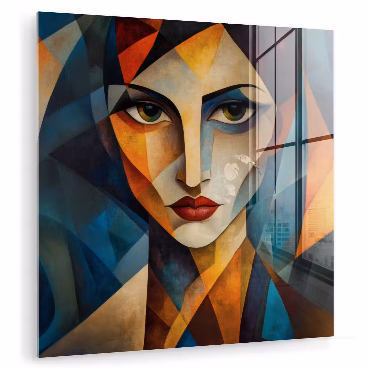 Portret - Abstract - Vormen plexiglas 5mm klein -zzzproduct_nieuw