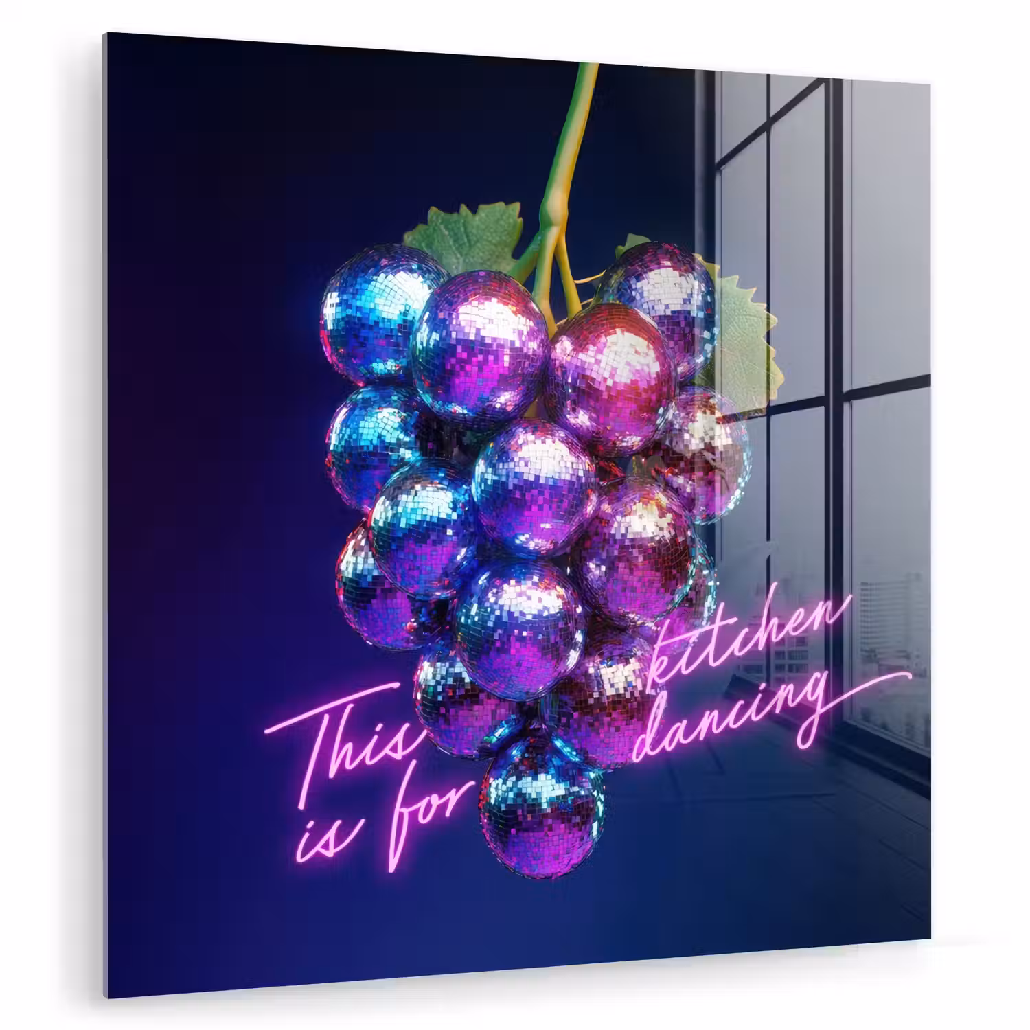 Quote - Neon - Disco - Druiven plexiglas 5mm klein -zzzproduct_nieuw