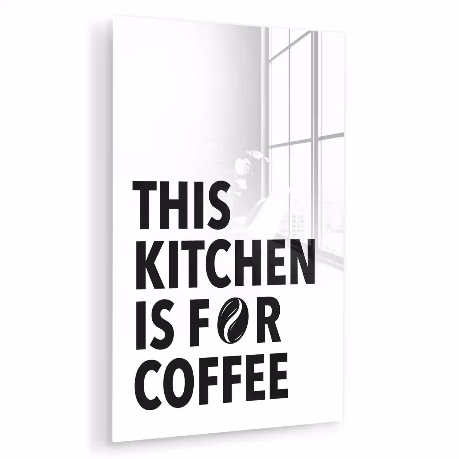 Quotes - Koffie - Bonen - Modern plexiglas 5mm klein -zzzproduct_nieuw