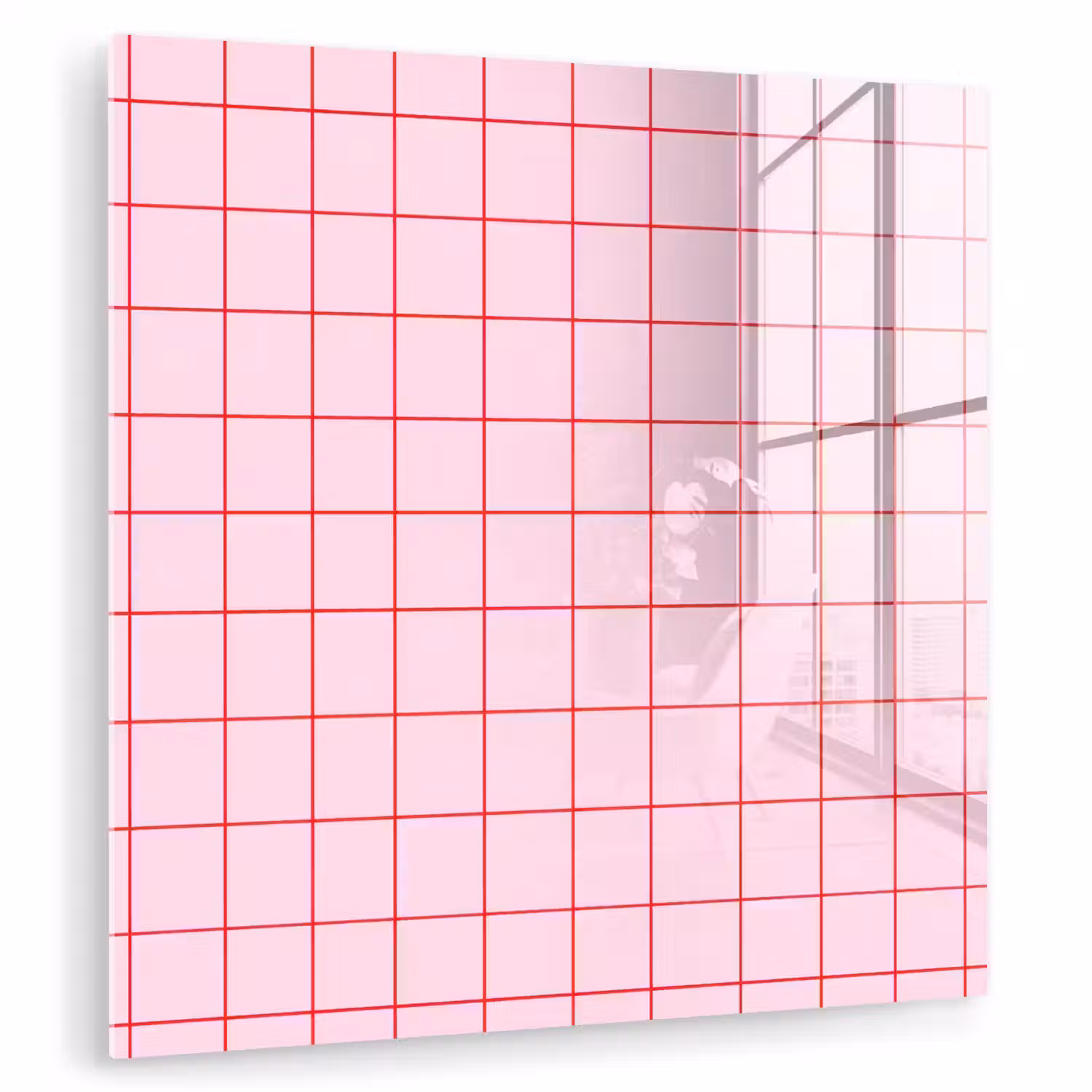 Raster - Patroon - Roze plexiglas 5mm klein 11 -zzzproduct_nieuw