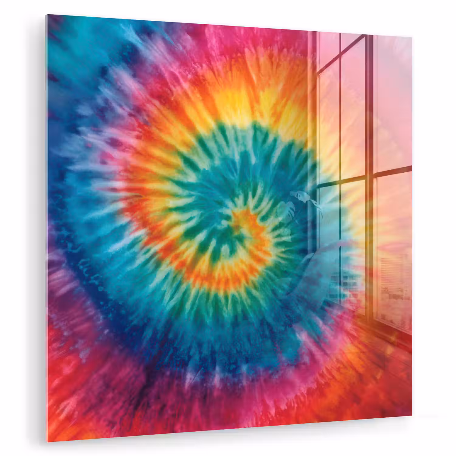 Regenboogkleuren - Tie dye - plexiglas 5mm klein -zzzproduct_nieuw