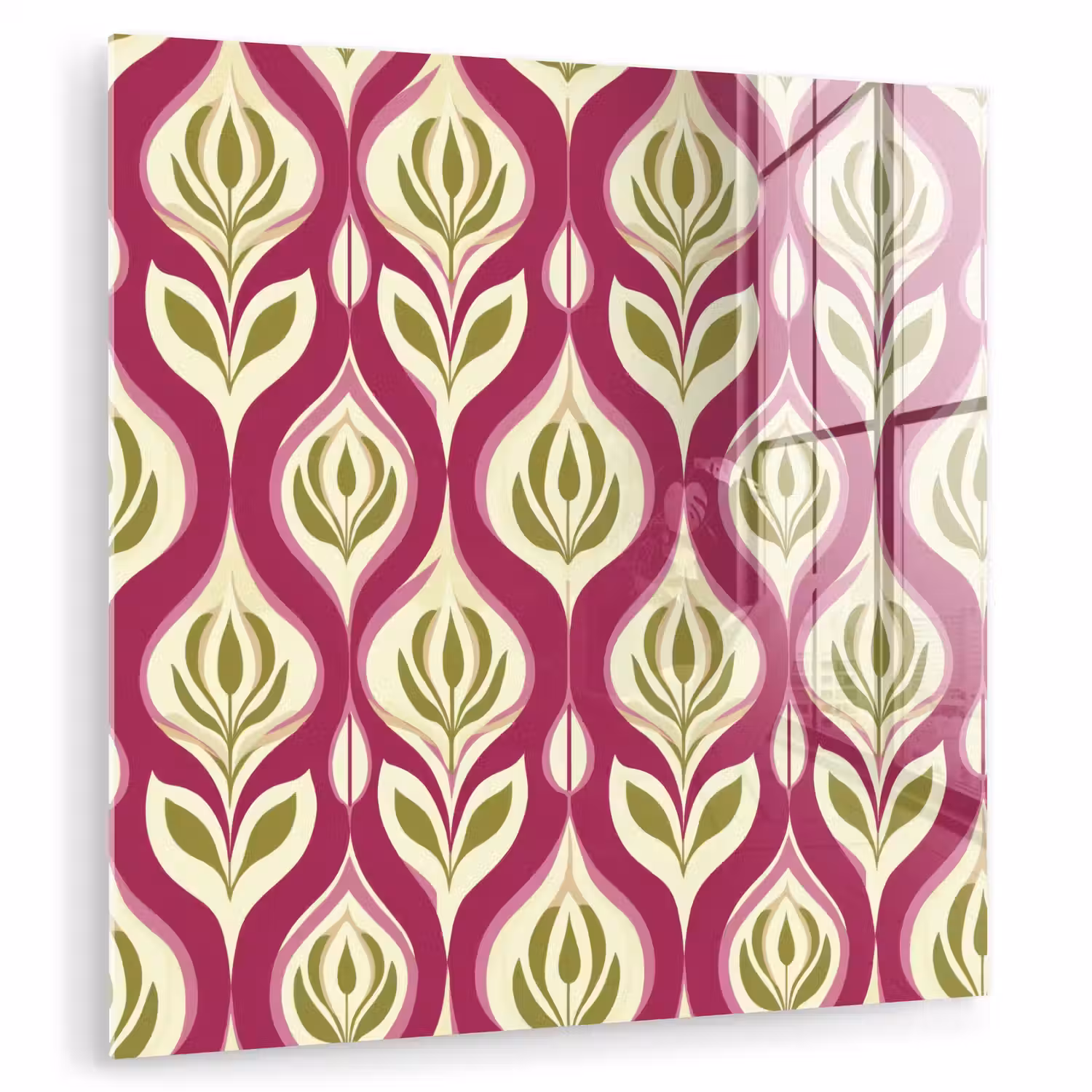 Retro - Floraal - Paars plexiglas 5mm klein 11 -zzzproduct_nieuw