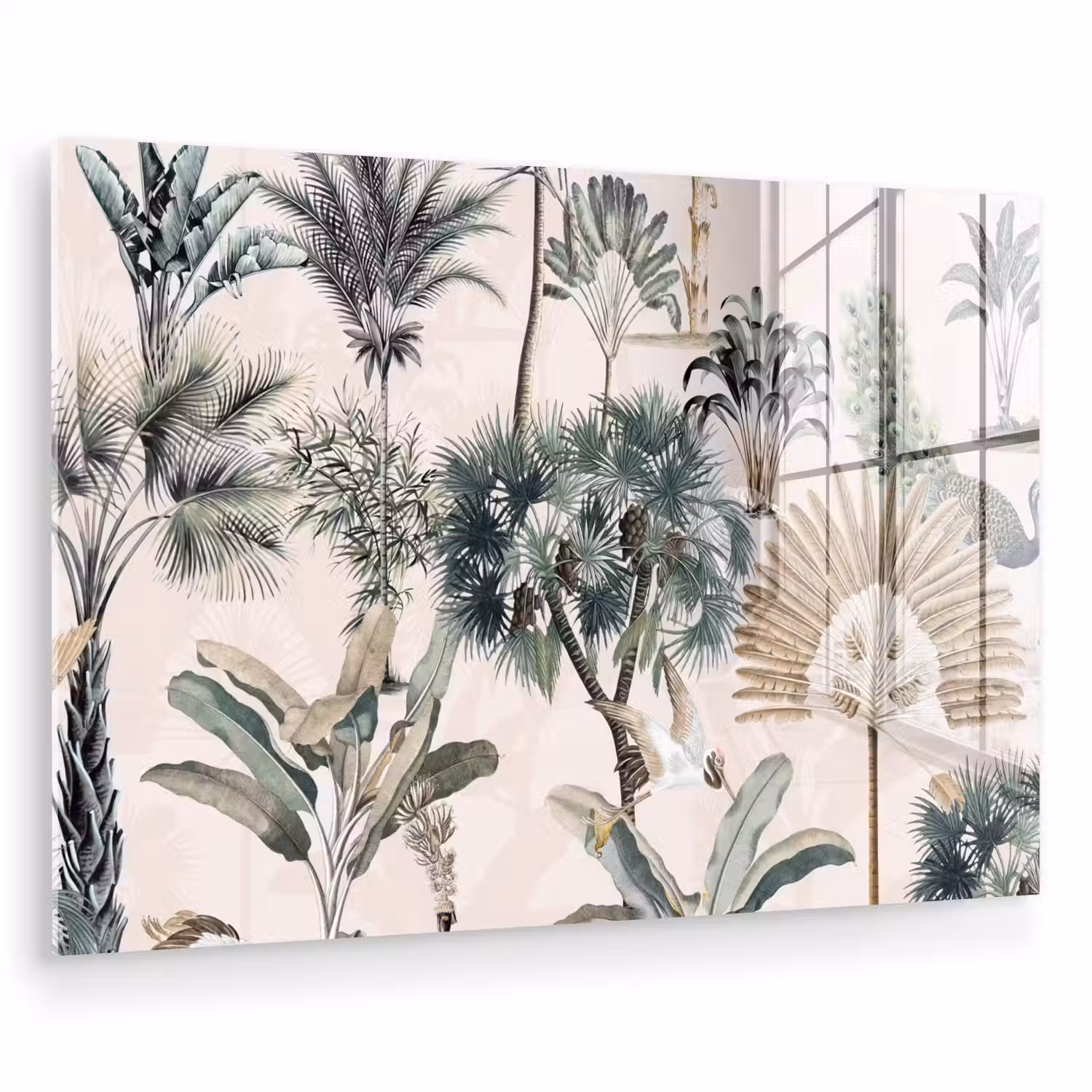 Retro - Jungle - Natuur - Dieren plexiglas 5mm klein -zzzproduct_nieuw