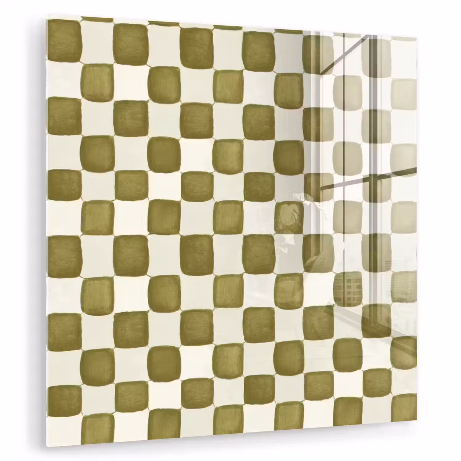 Schaak - Patroon - Groen plexiglas 5mm klein 11 -zzzproduct_nieuw
