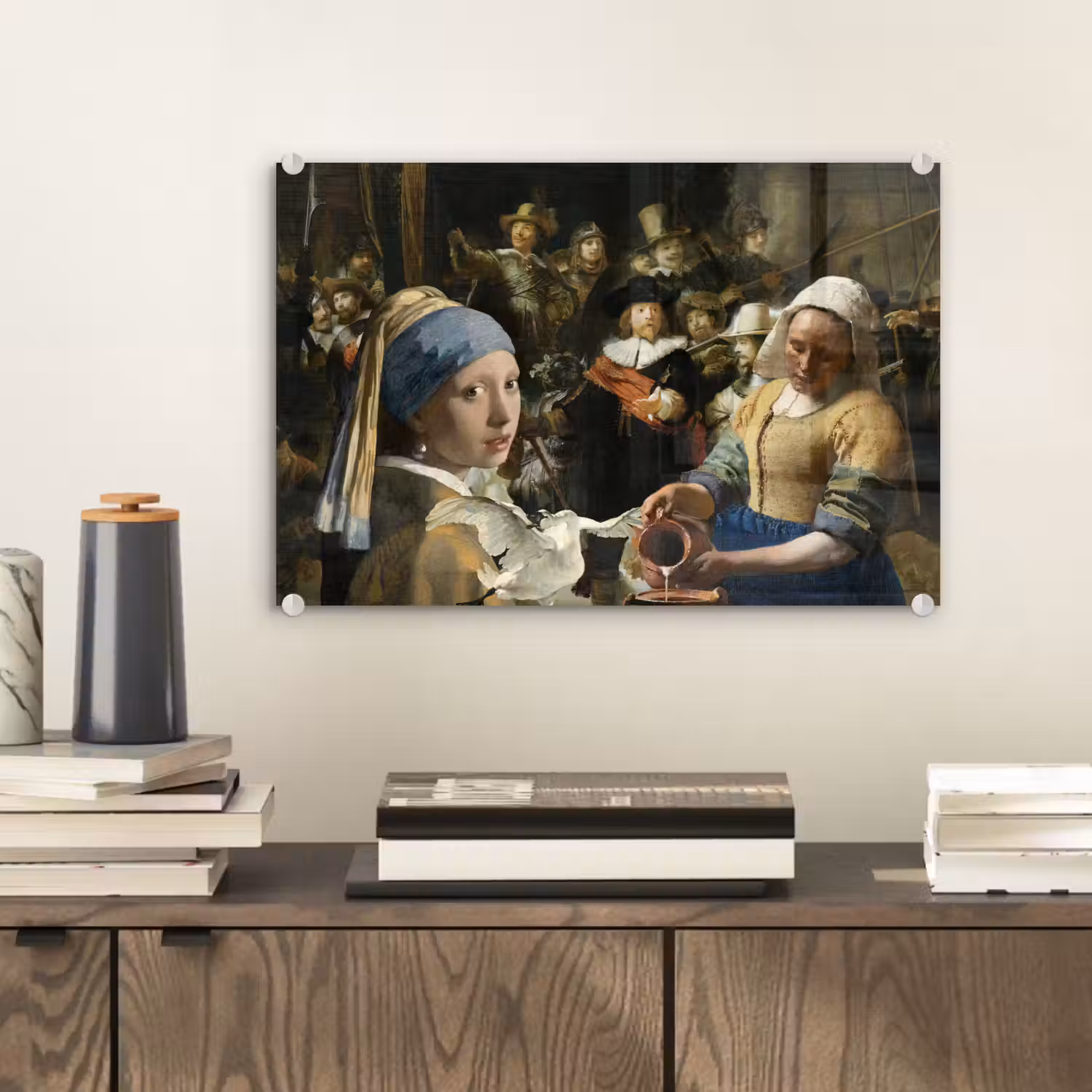 Schilderij - Oude Meesters - Zwaan plexiglas 5mm klein -sfeer1