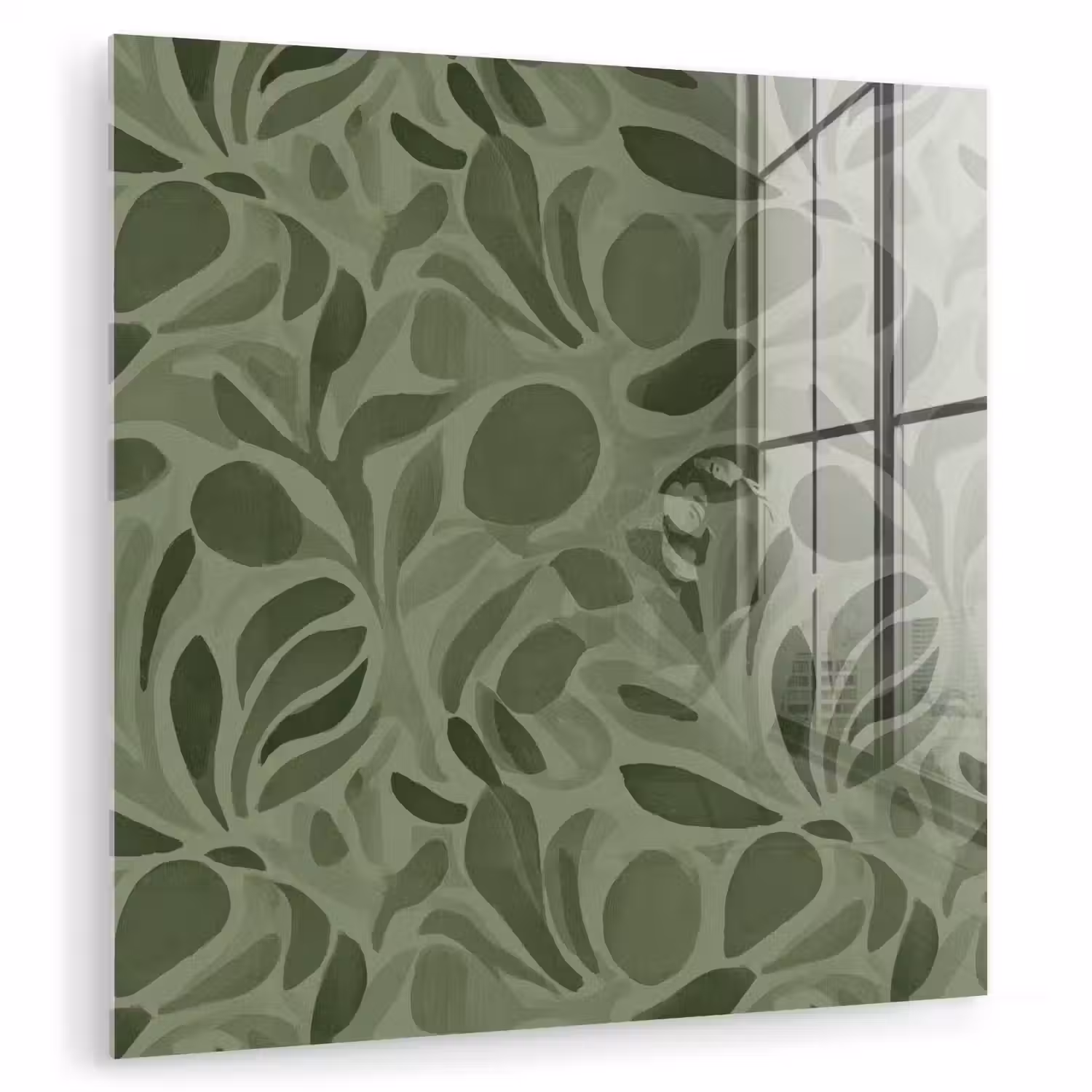 Sereen - Bladeren - Groen plexiglas 5mm klein 11 -zzzproduct_nieuw