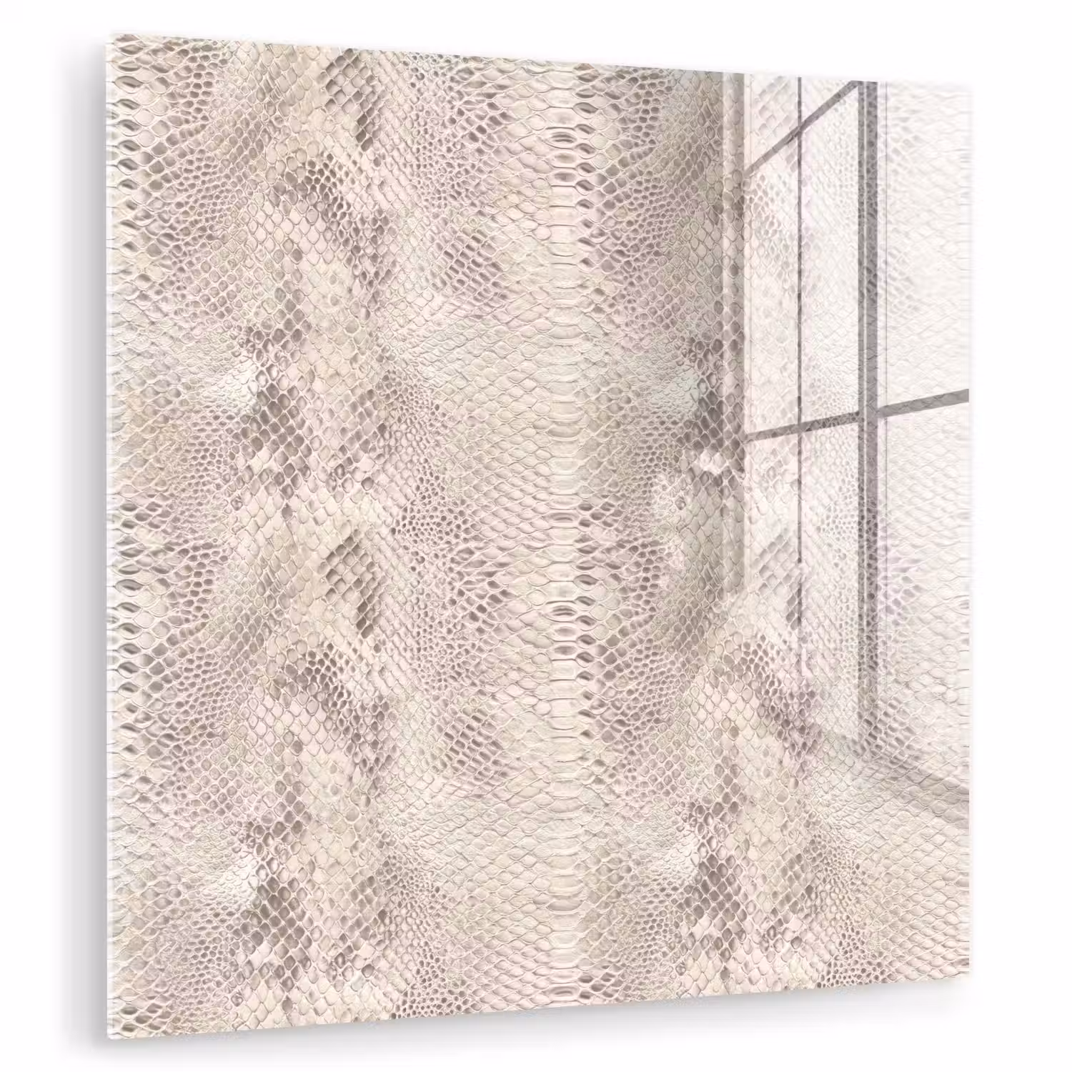 Slang - Patroon - Beige plexiglas 5mm klein 11 -zzzproduct_nieuw