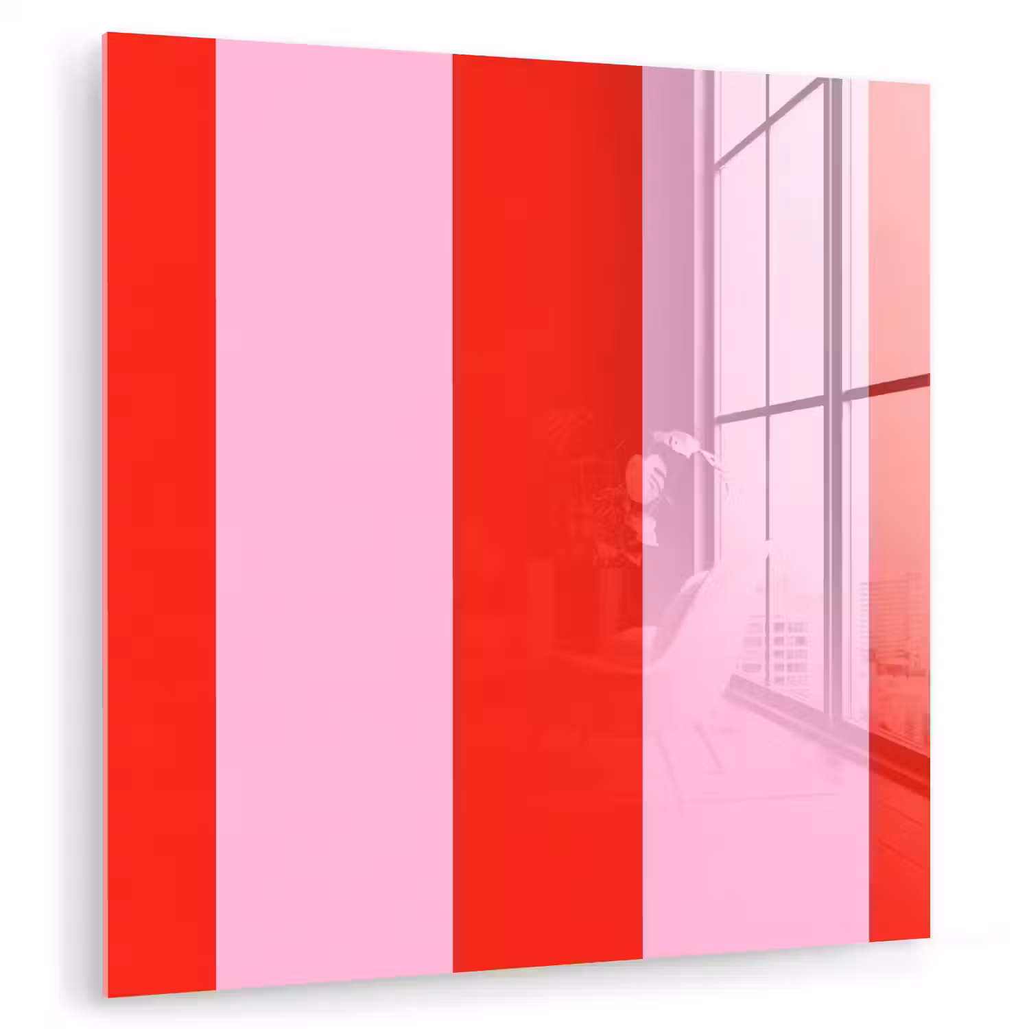 Strepen - Klassiek - Roze plexiglas 5mm klein 11 -zzzproduct_nieuw