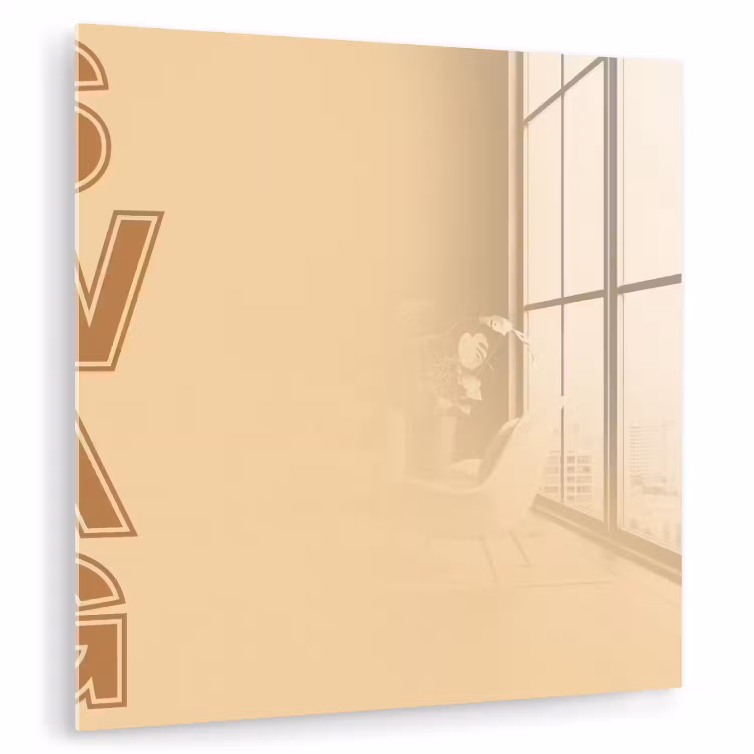 Swag - Bruin - Beige plexiglas 5mm klein -zzzproduct_nieuw