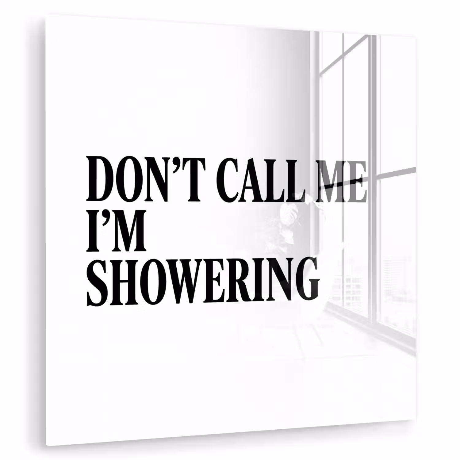 Tekst - Modern - Zwart - Wit plexiglas 5mm klein -zzzproduct_nieuw