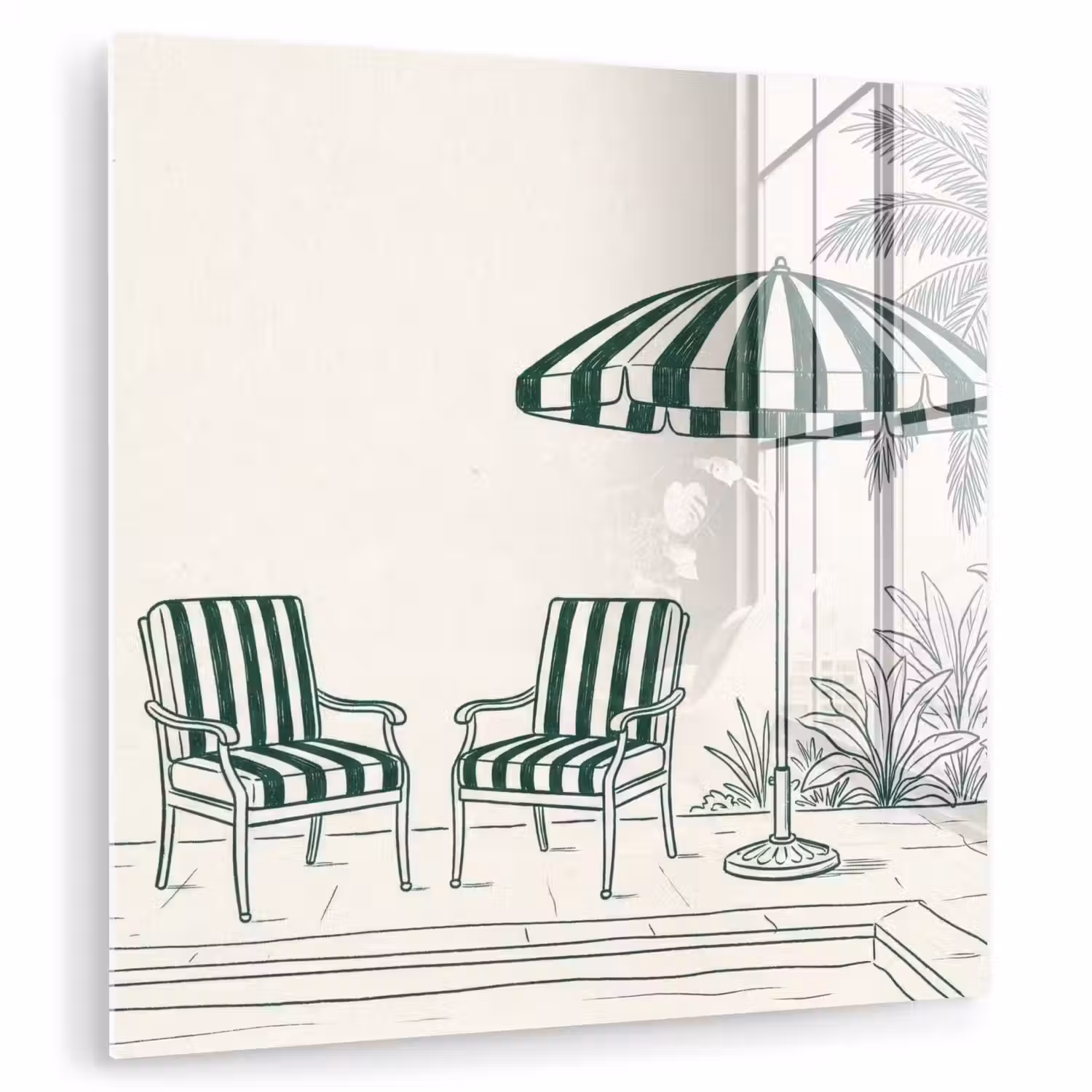 Terras - Illustratie - Groen plexiglas 5mm klein -zzzproduct_nieuw