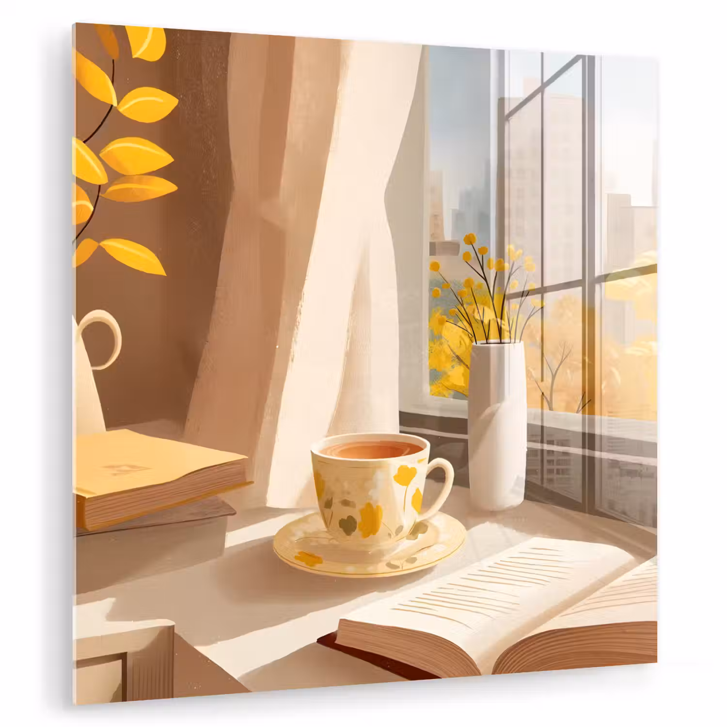 Thee - Boek - Thee - Herfst plexiglas 5mm klein -zzzproduct_nieuw