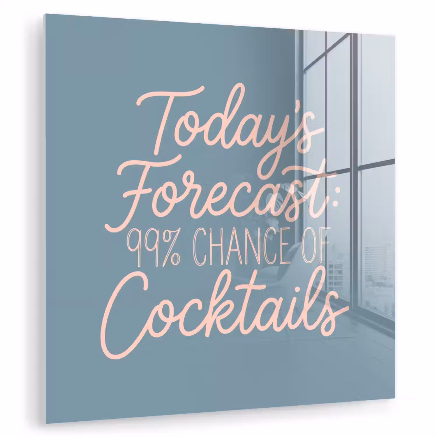 Today's Forecast - Cocktails - Blauw plexiglas 5mm klein -zzzproduct_nieuw