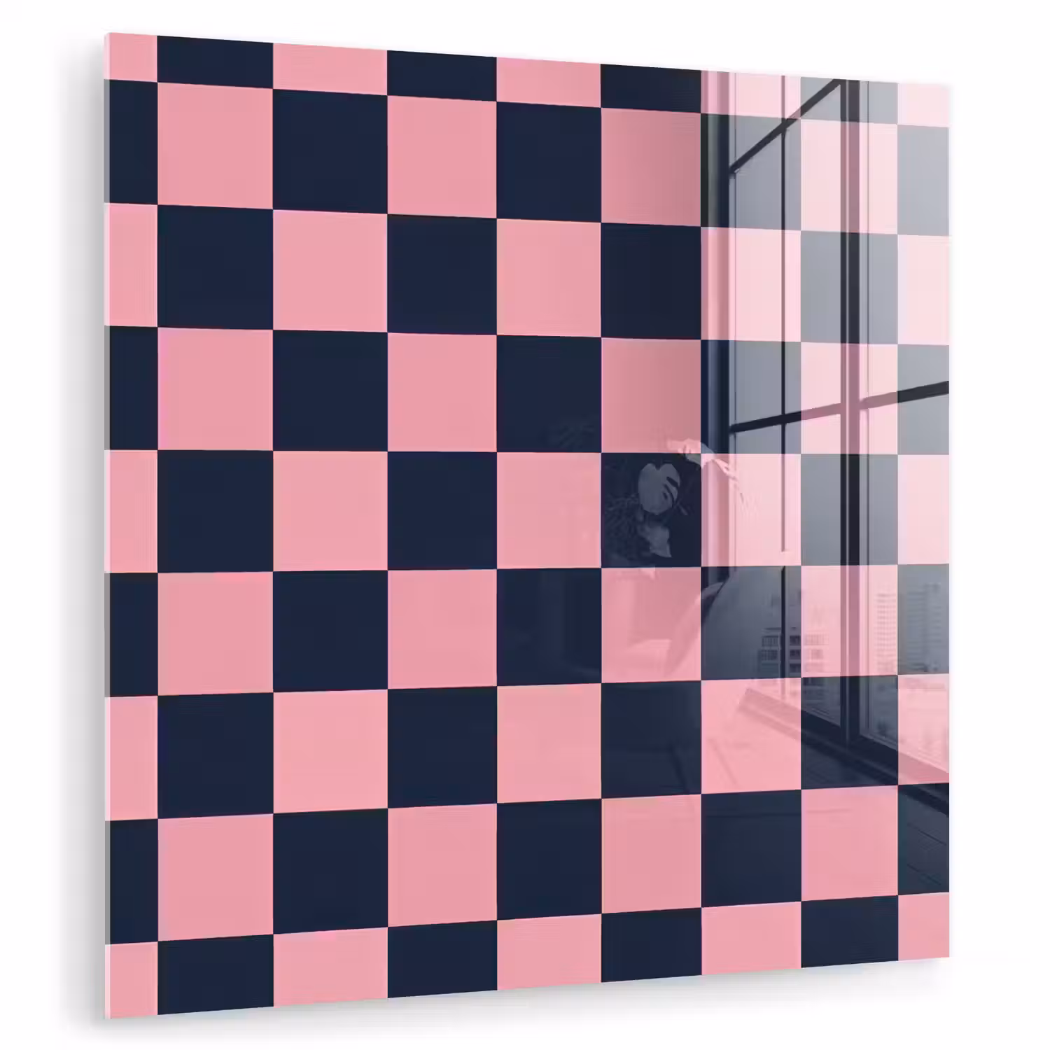 Traditioneel - Patroon - Blauw - Roze plexiglas 5mm klein 11 -zzzproduct_nieuw