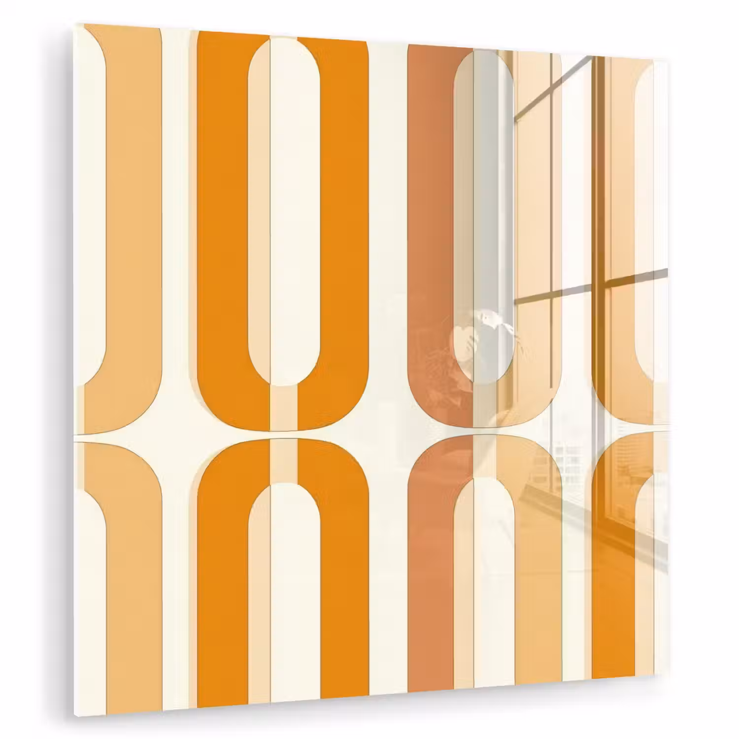 U-vorm - Retro - Oranje plexiglas 5mm klein 11 -zzzproduct_nieuw