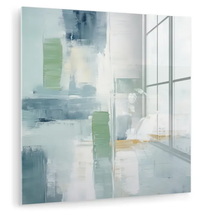 Verf - Moderne kunst - Abstract - Grijs plexiglas 5mm klein -zzzproduct_nieuw
