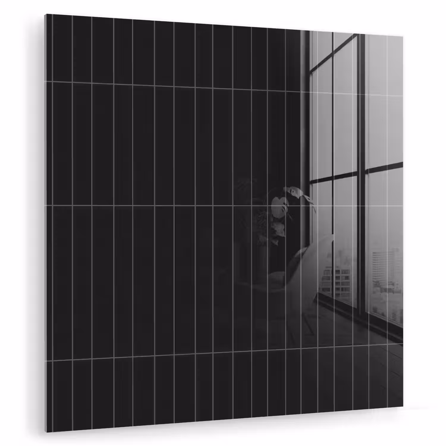 Verticaal - Wandtegel - Mat - Zwart plexiglas 5mm klein 11 -zzzproduct_nieuw