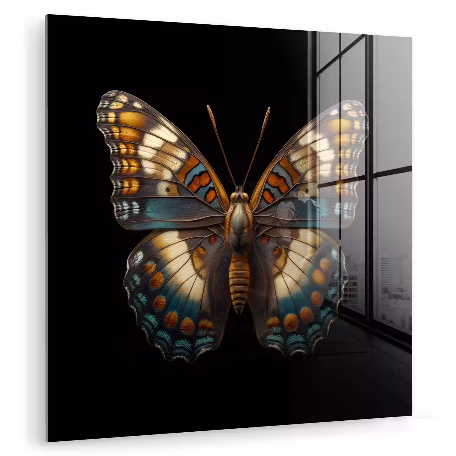 Vlinder - Kleurrijk - mozaïekachtig plexiglas 5mm klein -zzzproduct_nieuw