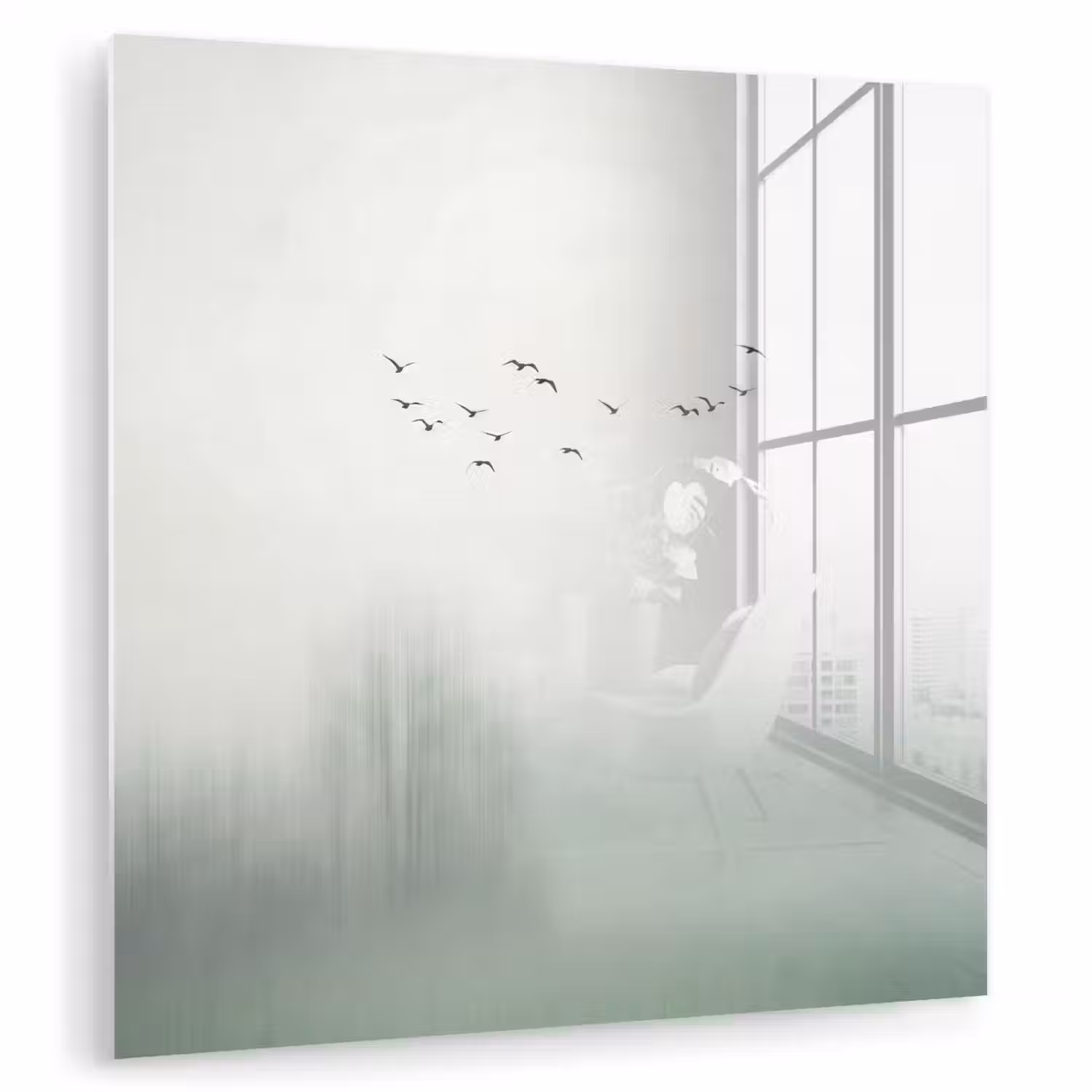 Vogel - Vlucht - Natuur - Minimalistisch plexiglas 5mm klein -zzzproduct_nieuw
