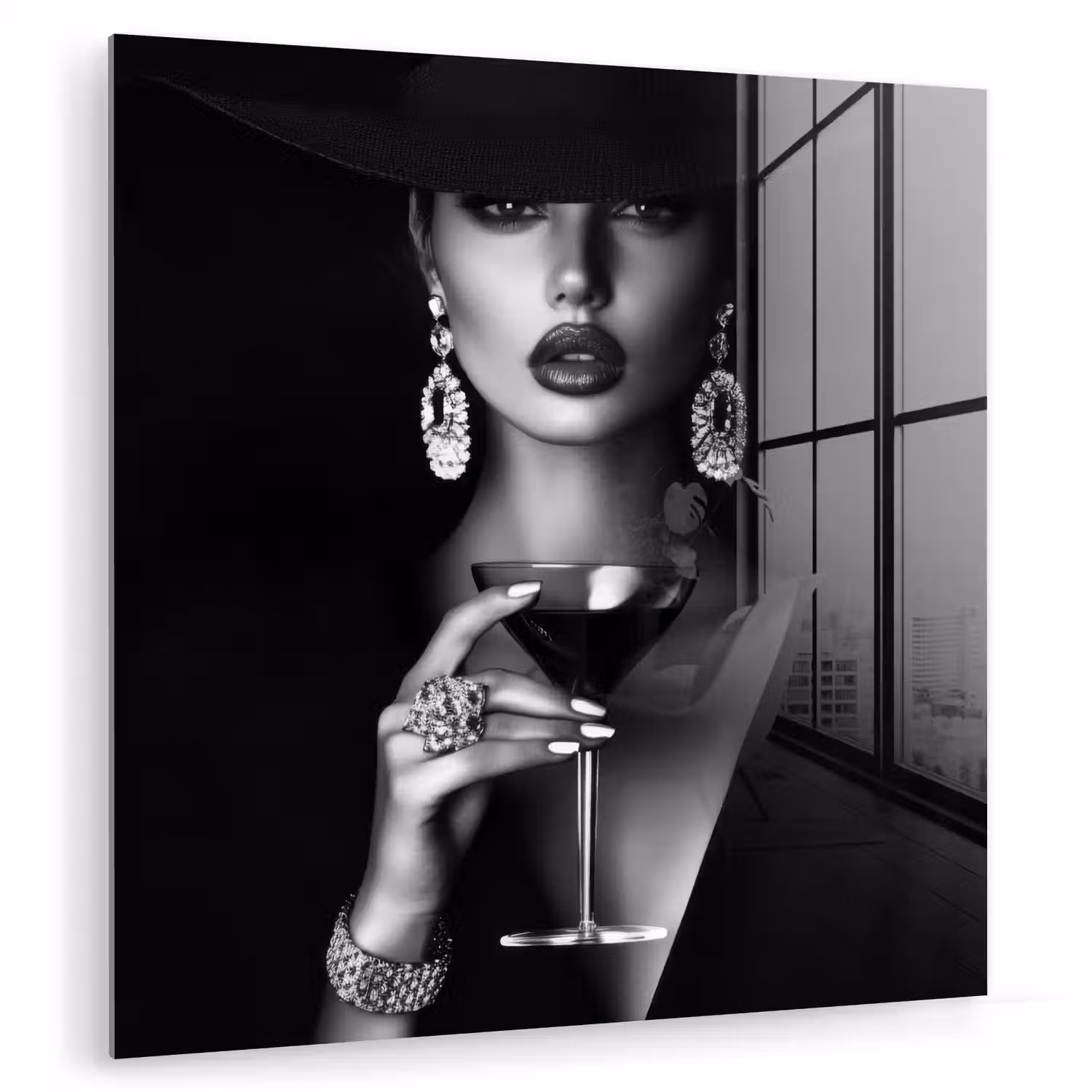 Vrouw - Cocktail - Chic plexiglas 5mm klein -zzzproduct_nieuw