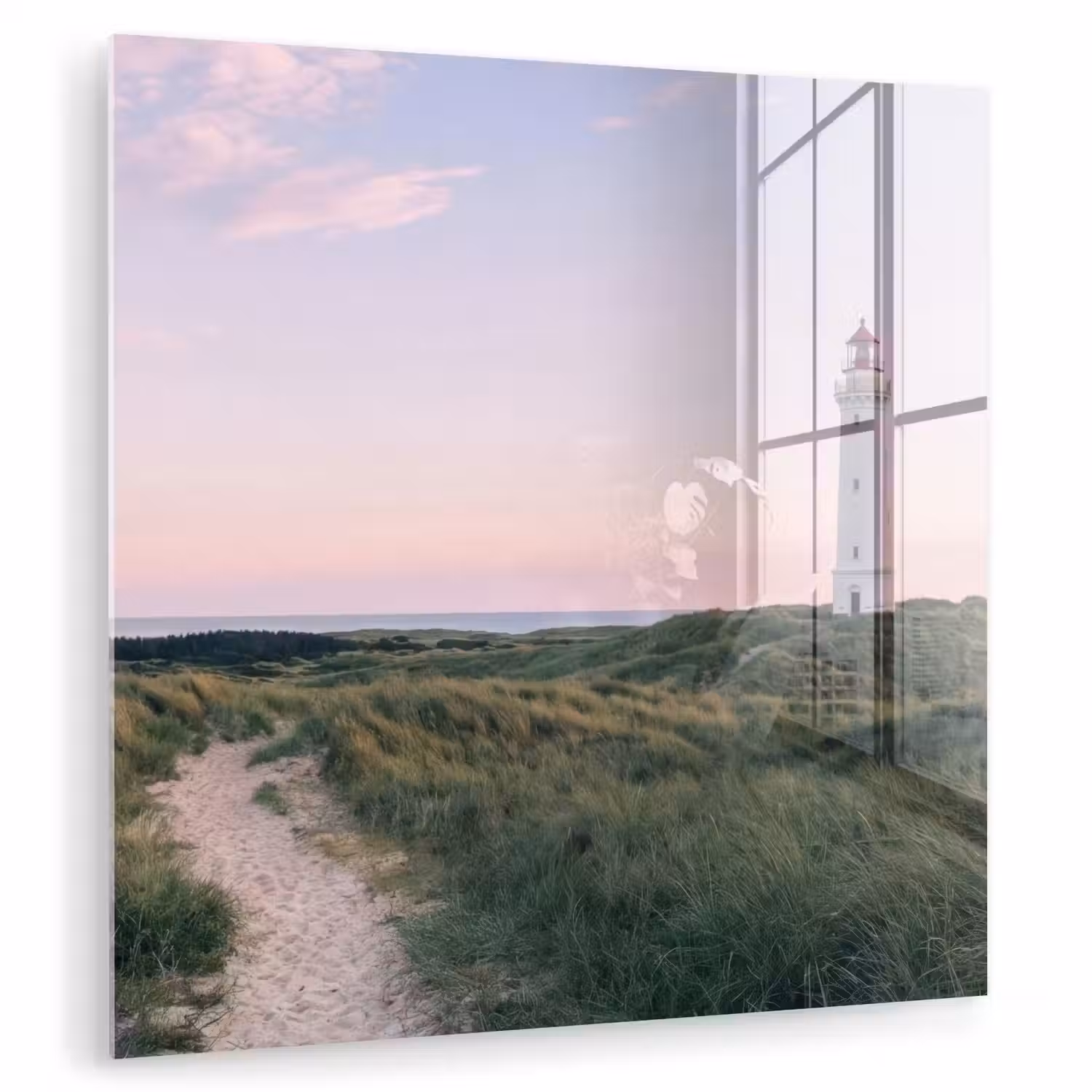 Vuurtoren - Duinlandschap - Zee plexiglas 5mm klein -zzzproduct_nieuw