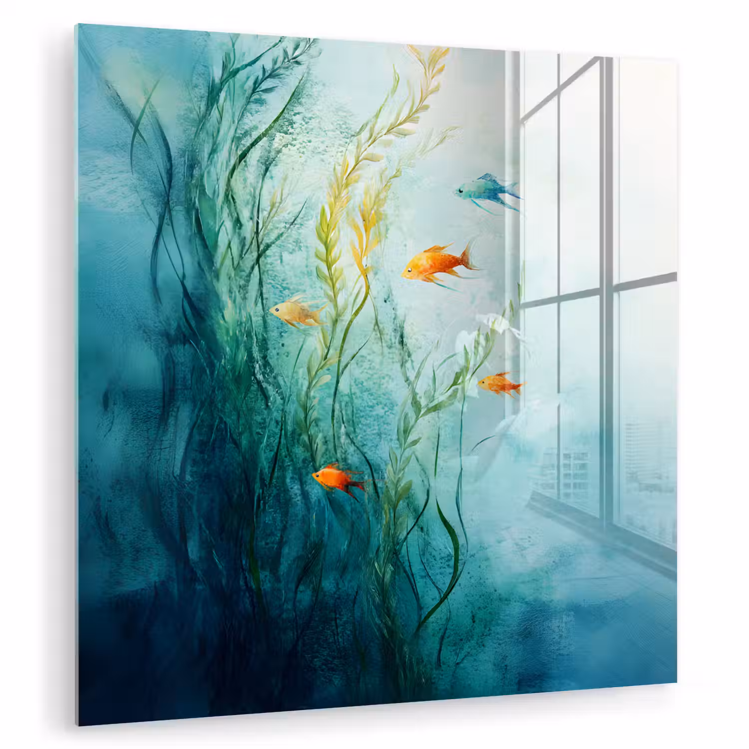 Waterplanten - Vissen - Kleurrijk - Water plexiglas 5mm klein -zzzproduct_nieuw
