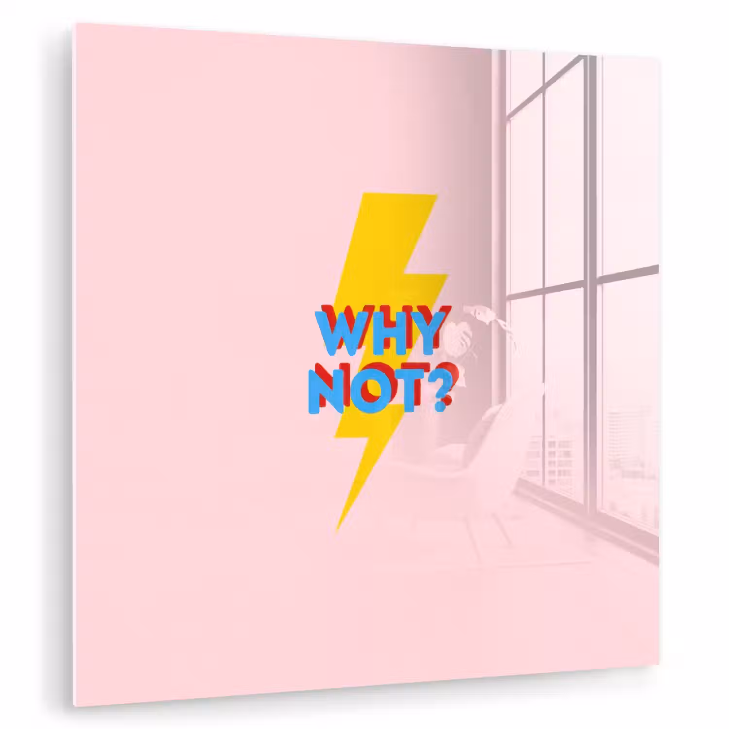 Why not - Bliksem - Roze plexiglas 5mm klein -zzzproduct_nieuw