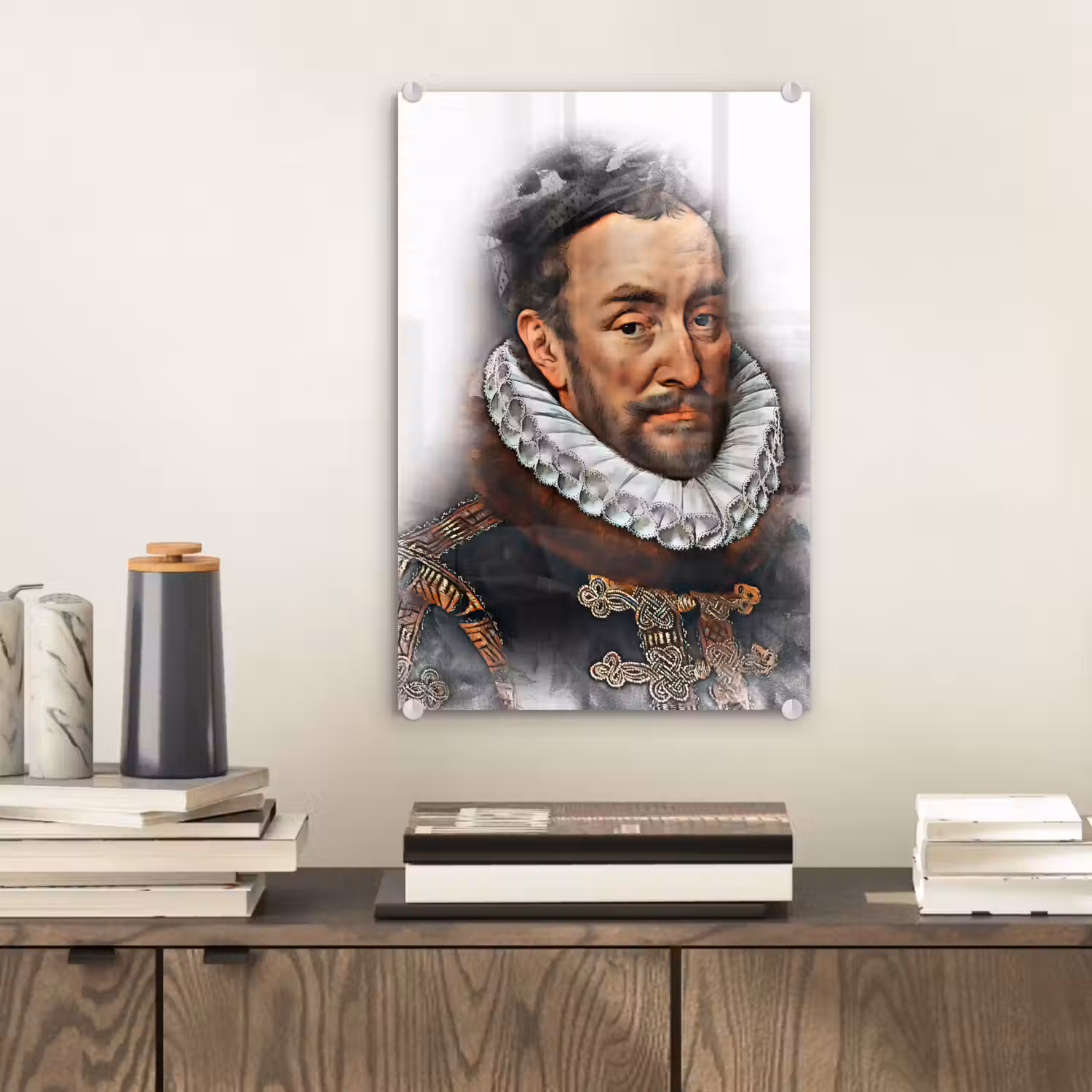 Willem van Oranje - Adriaen Thomasz - Rook plexiglas 5mm klein -sfeer1