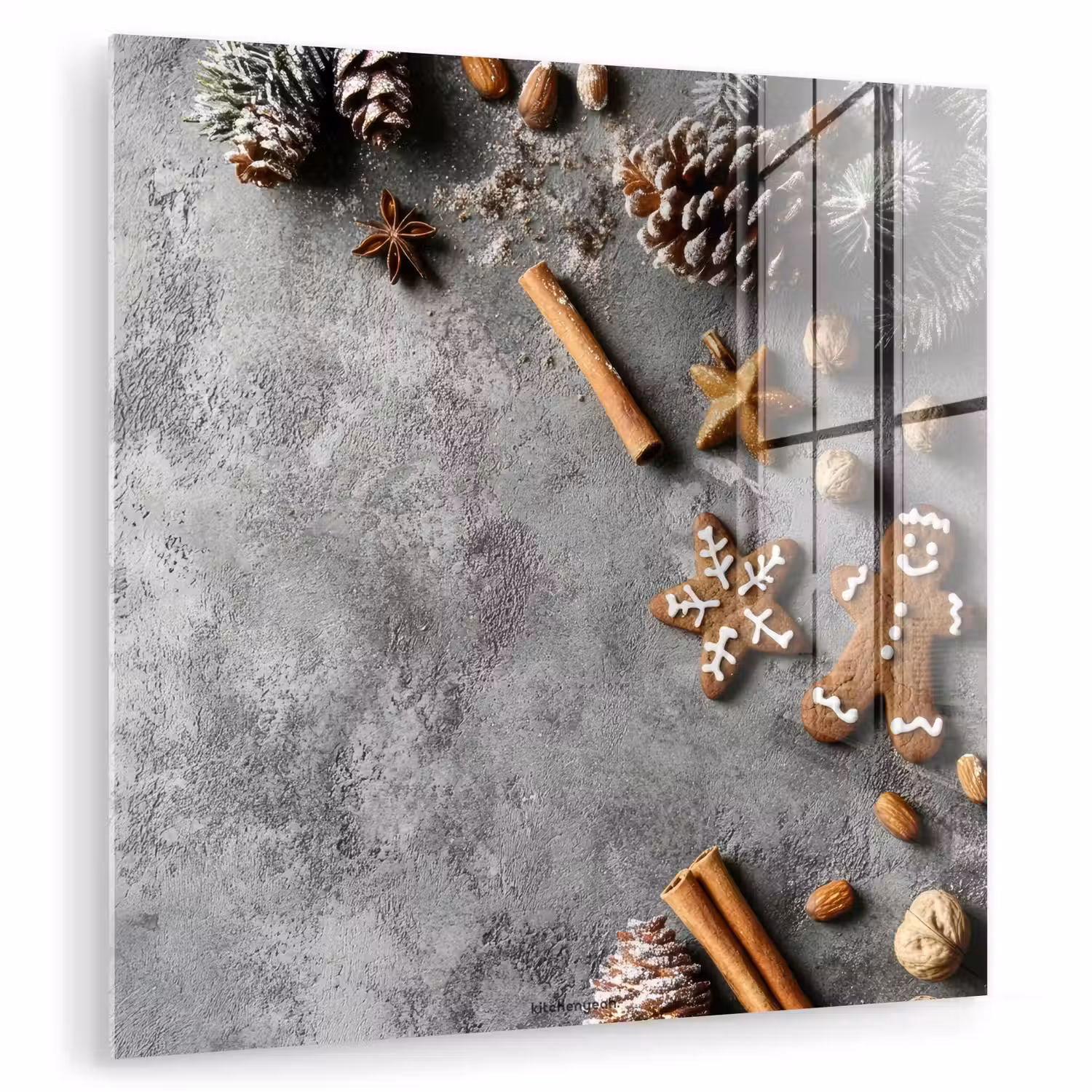 Winter - Kerst - Beton - Dennenappels plexiglas 5mm klein -zzzproduct_nieuw