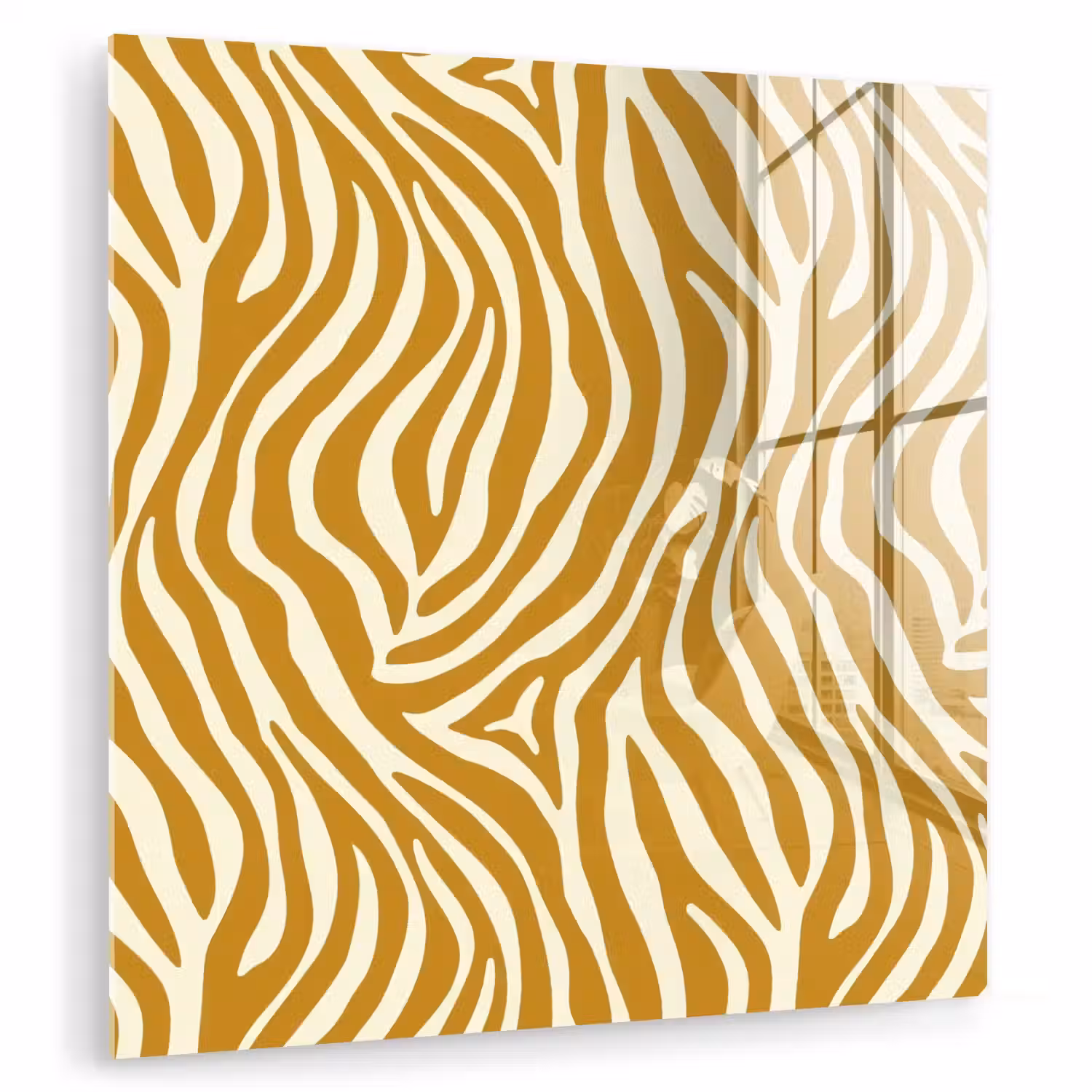 Zebra - Klassiek - Oker - Geel plexiglas 5mm klein 11 -zzzproduct_nieuw