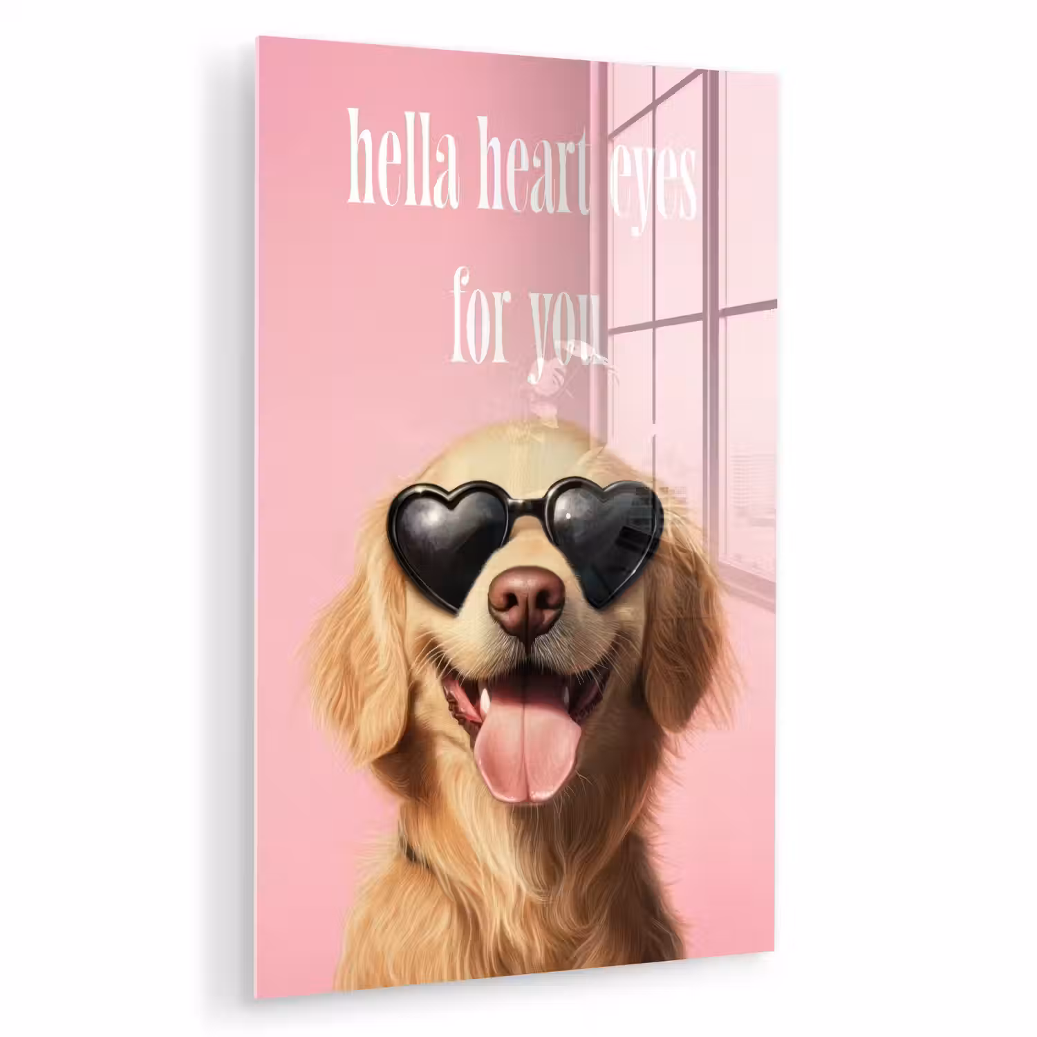Zonnebril - Hartjes - Hond - Valentijn plexiglas 5mm klein -zzzproduct_nieuw