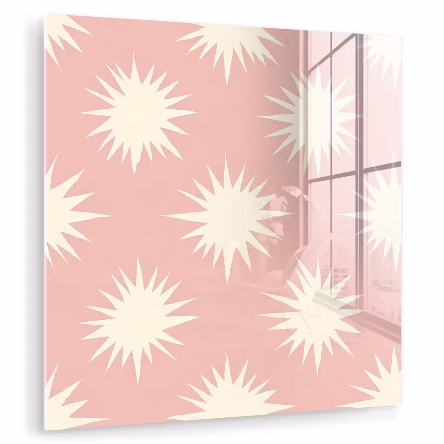 Zonnen - Patroon - Roze plexiglas 5mm klein 11 -zzzproduct_nieuw