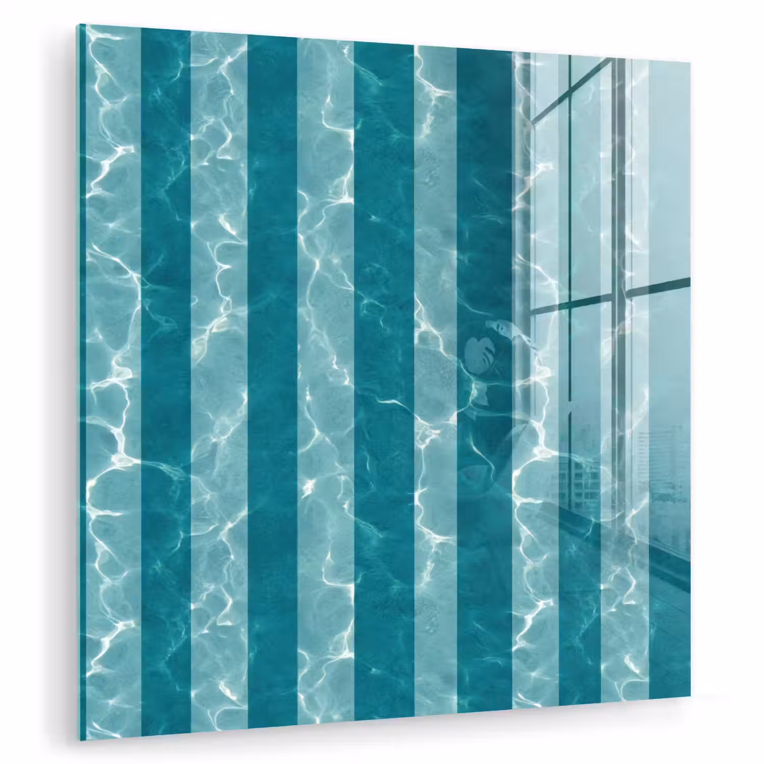Zwembad - Strepen - Groen plexiglas 5mm klein 11 -zzzproduct_nieuw