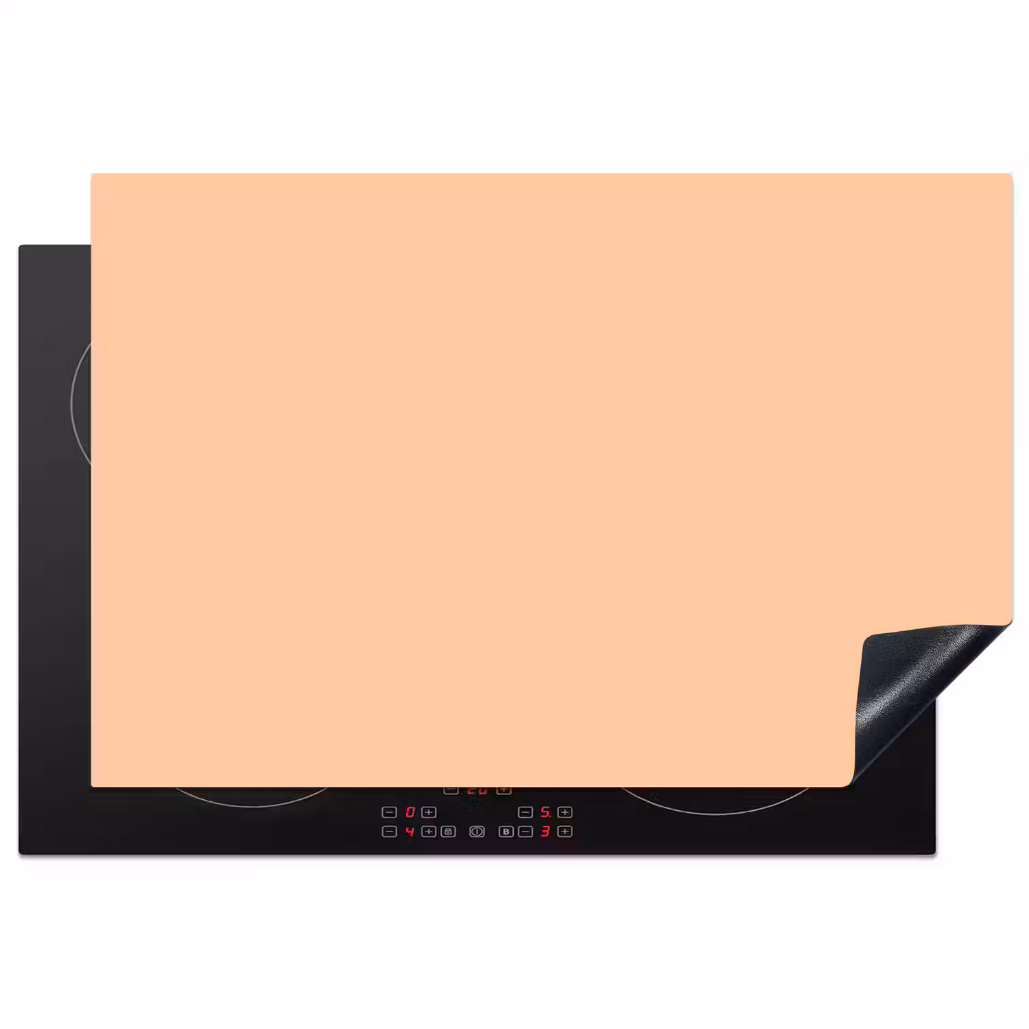 Apricot - Blush - Nude Inductie beschermer vinyl 3mm klein 276 -3d