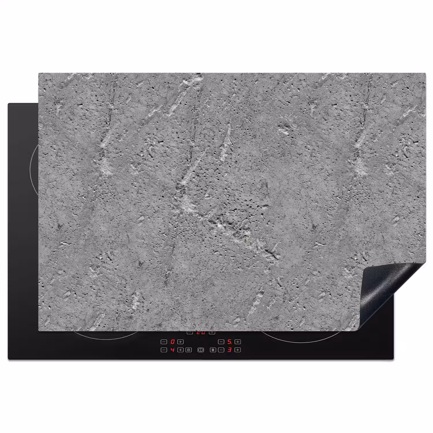 Beton - Patronen - Steen Inductie beschermer vinyl 3mm klein 276 -3d