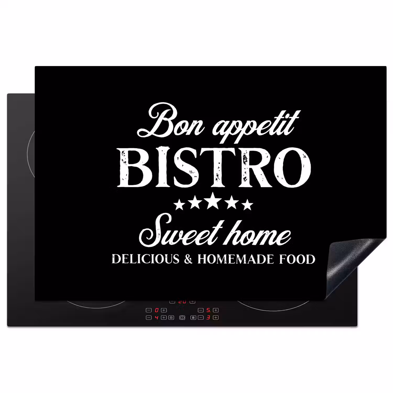 Bistro van het Hart Inductie beschermer vinyl 3mm klein -3d