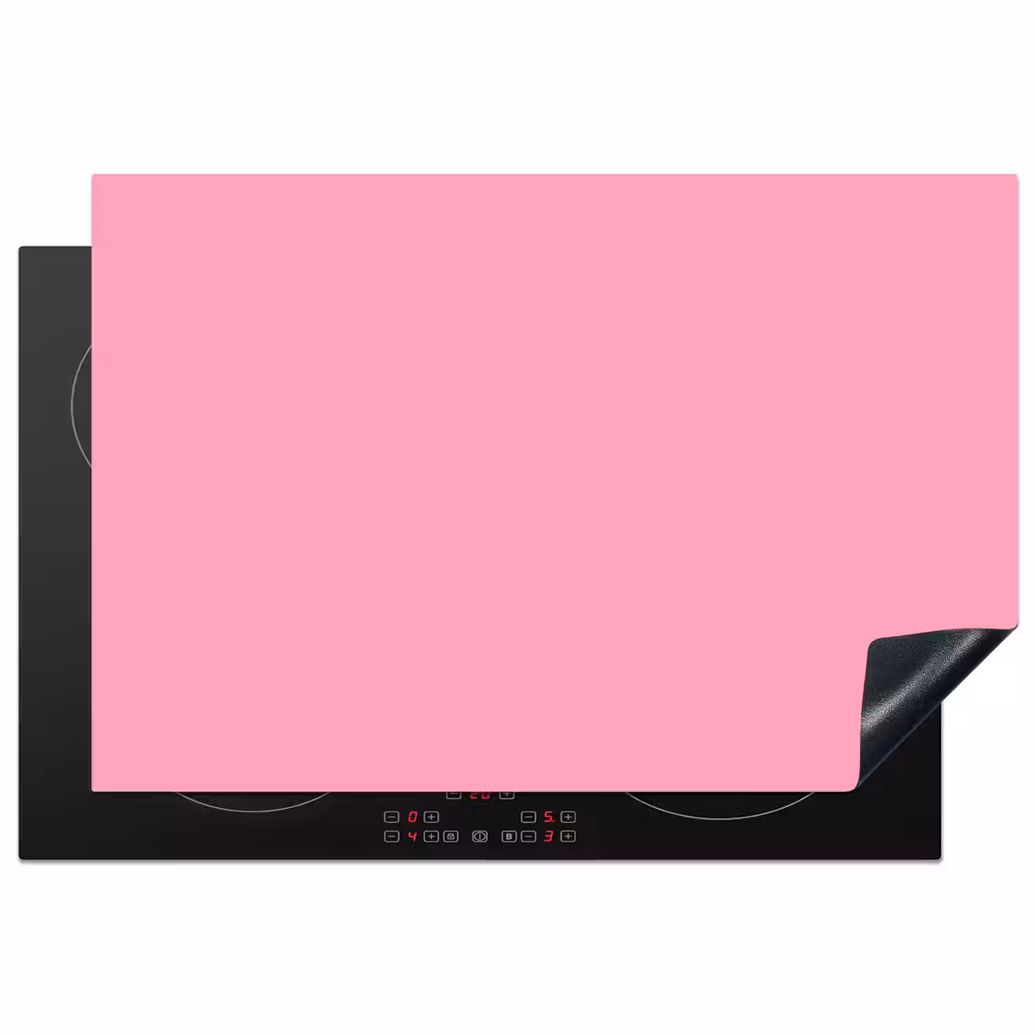 Bubblegum - Pink - Roze Inductie beschermer vinyl 3mm klein 276 -3d