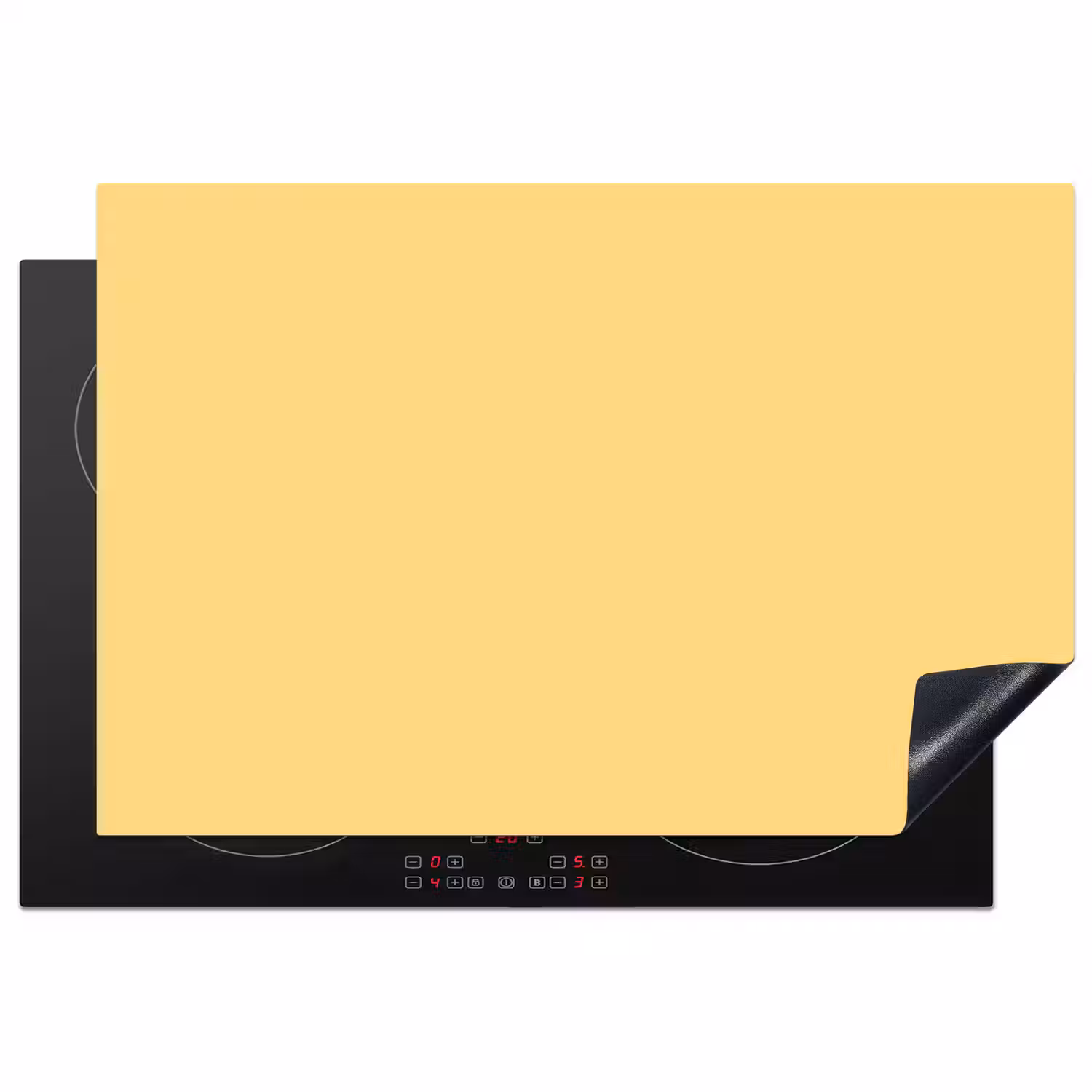 Butter - Geel - Yellow Inductie beschermer vinyl 3mm klein 276 -3d
