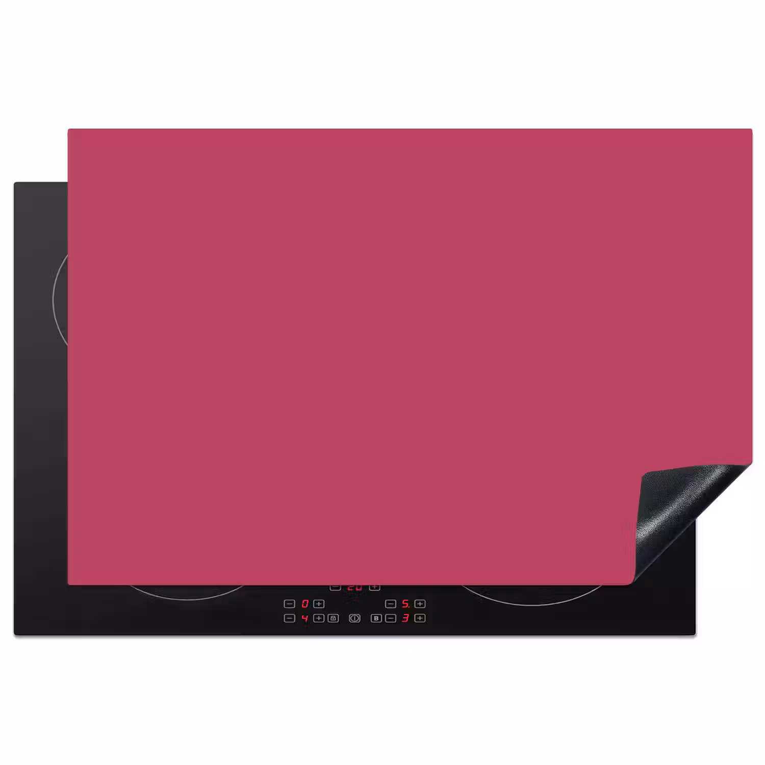 Deep - Berry - Rood Inductie beschermer vinyl 3mm klein 276 -3d