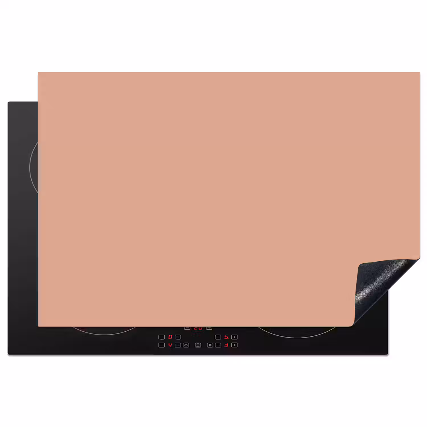 Dusty - Rose - Roze Inductie beschermer vinyl 3mm klein 276 -3d