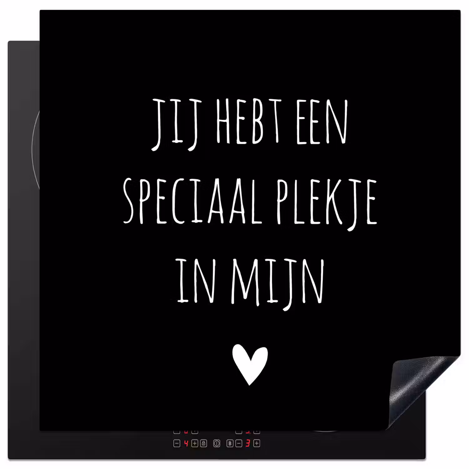 Een speciaal plekje in mijn hart - Quotes - Spreuken Inductie beschermer vinyl 3mm middel -3d