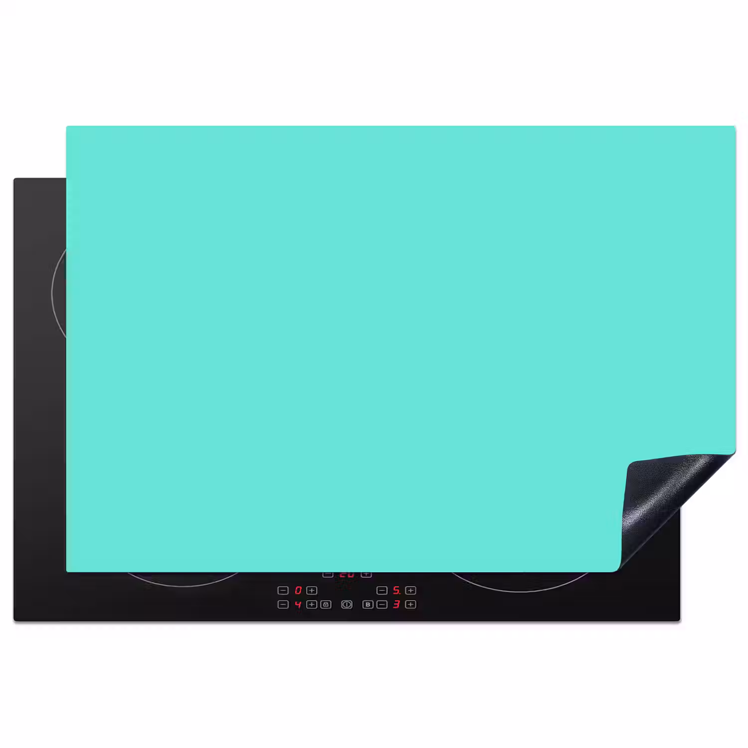 Electric - Cyan - Turkoois Inductie beschermer vinyl 3mm klein 276 -3d