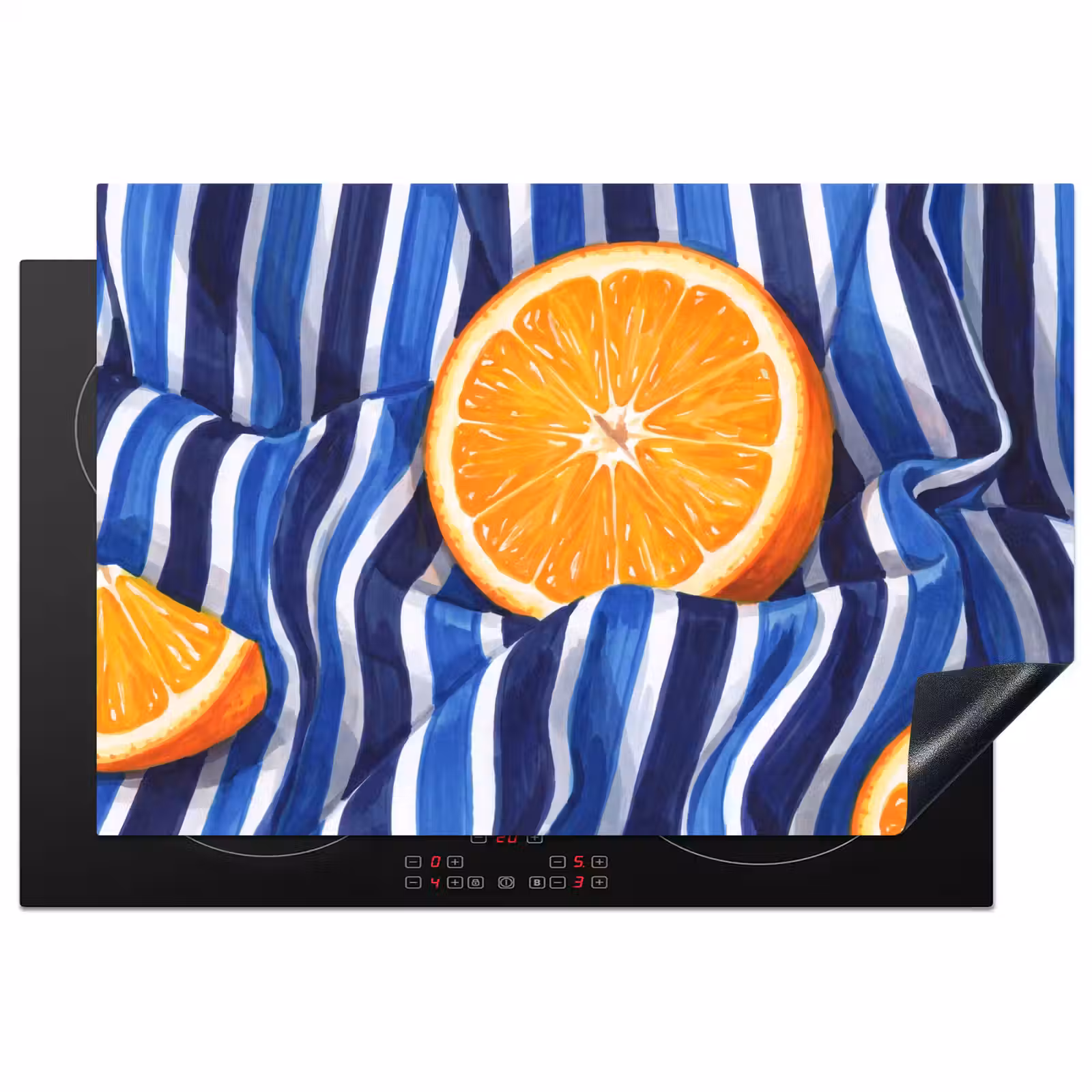 Inductiebeschermer - Eten - Fruit - Oranje - Eten - Fruit - Oranje Inductie beschermer vinyl 3mm klein