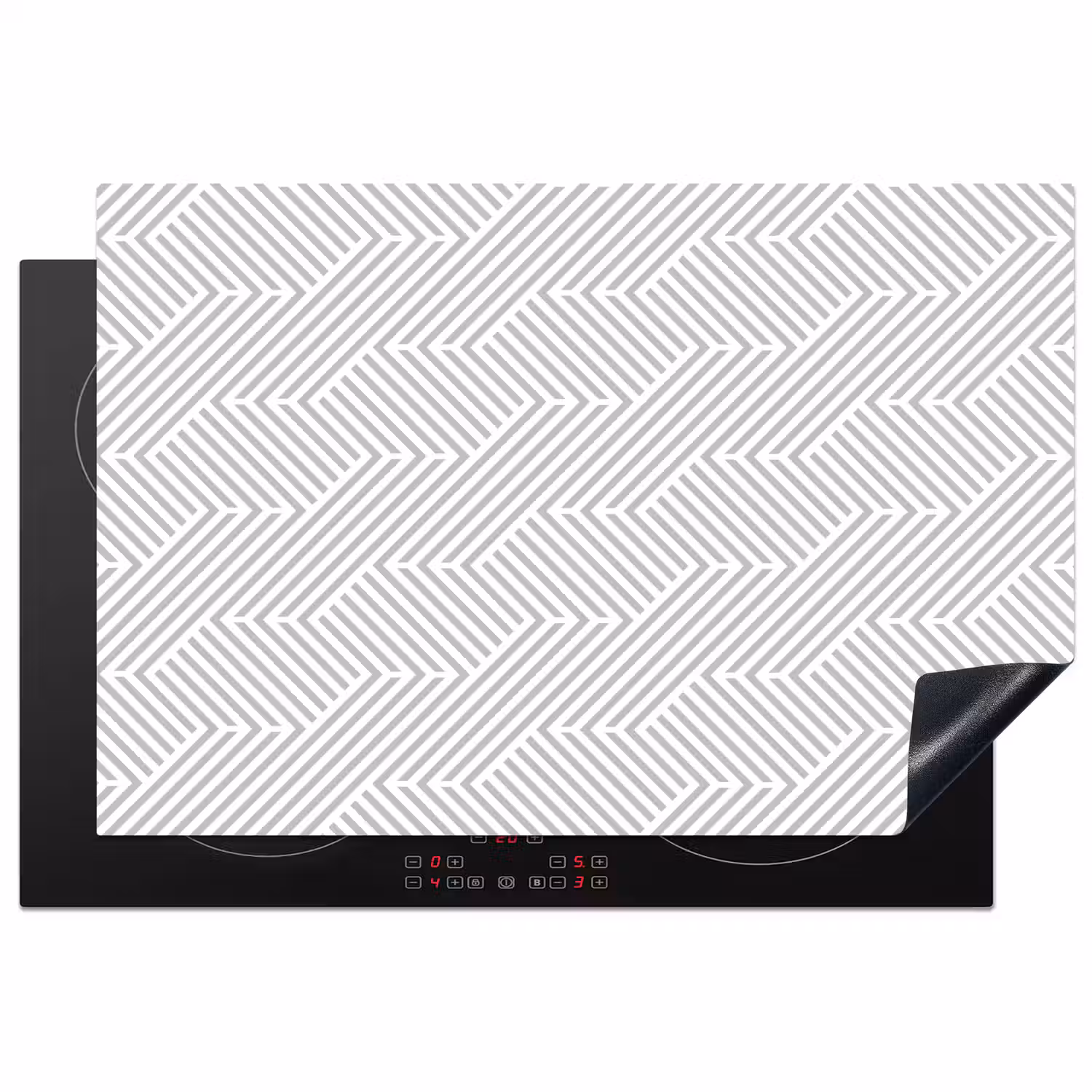 Grafisch - Patroon - Modern - Geometrisch Inductie beschermer vinyl 3mm klein 276 -3d